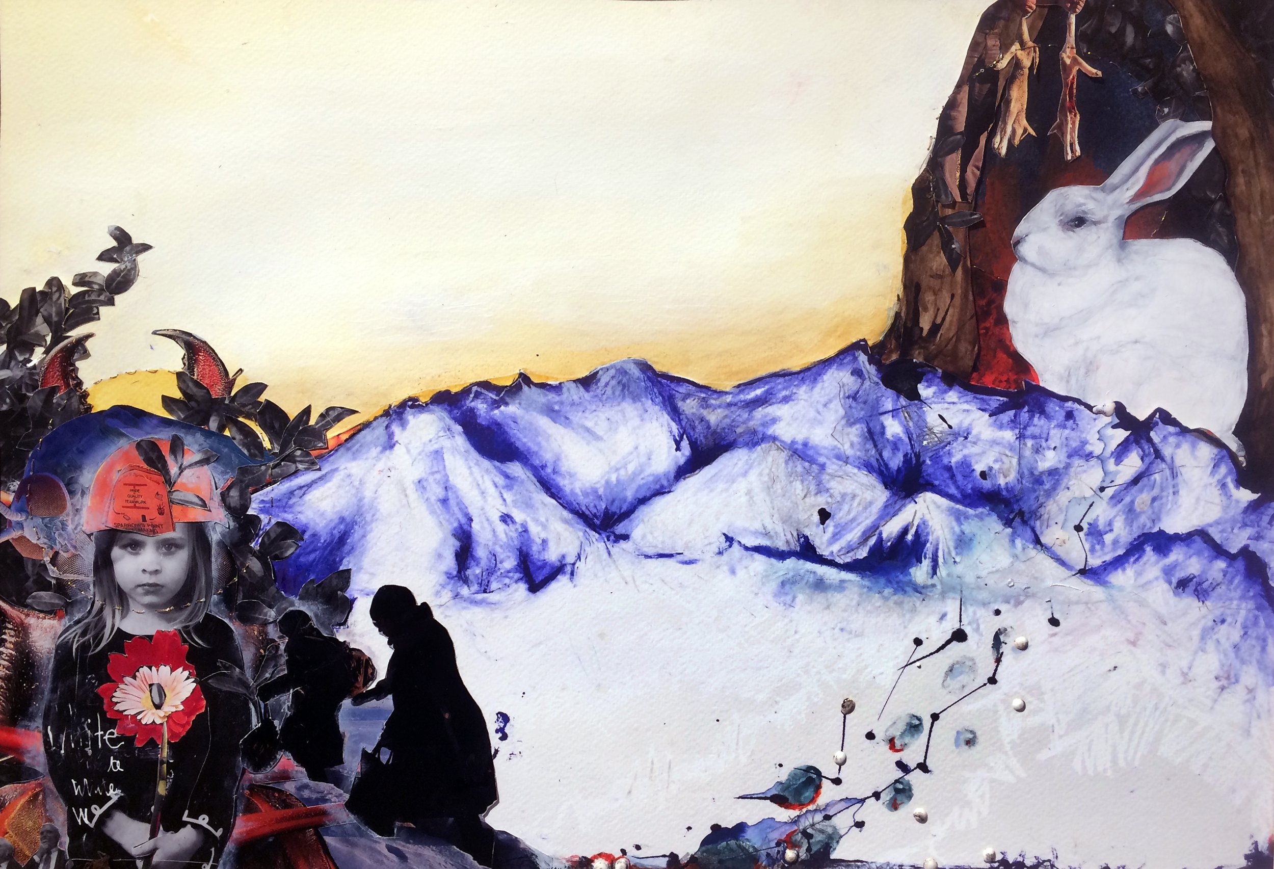 Traitor, 27x21, mixed media on paper