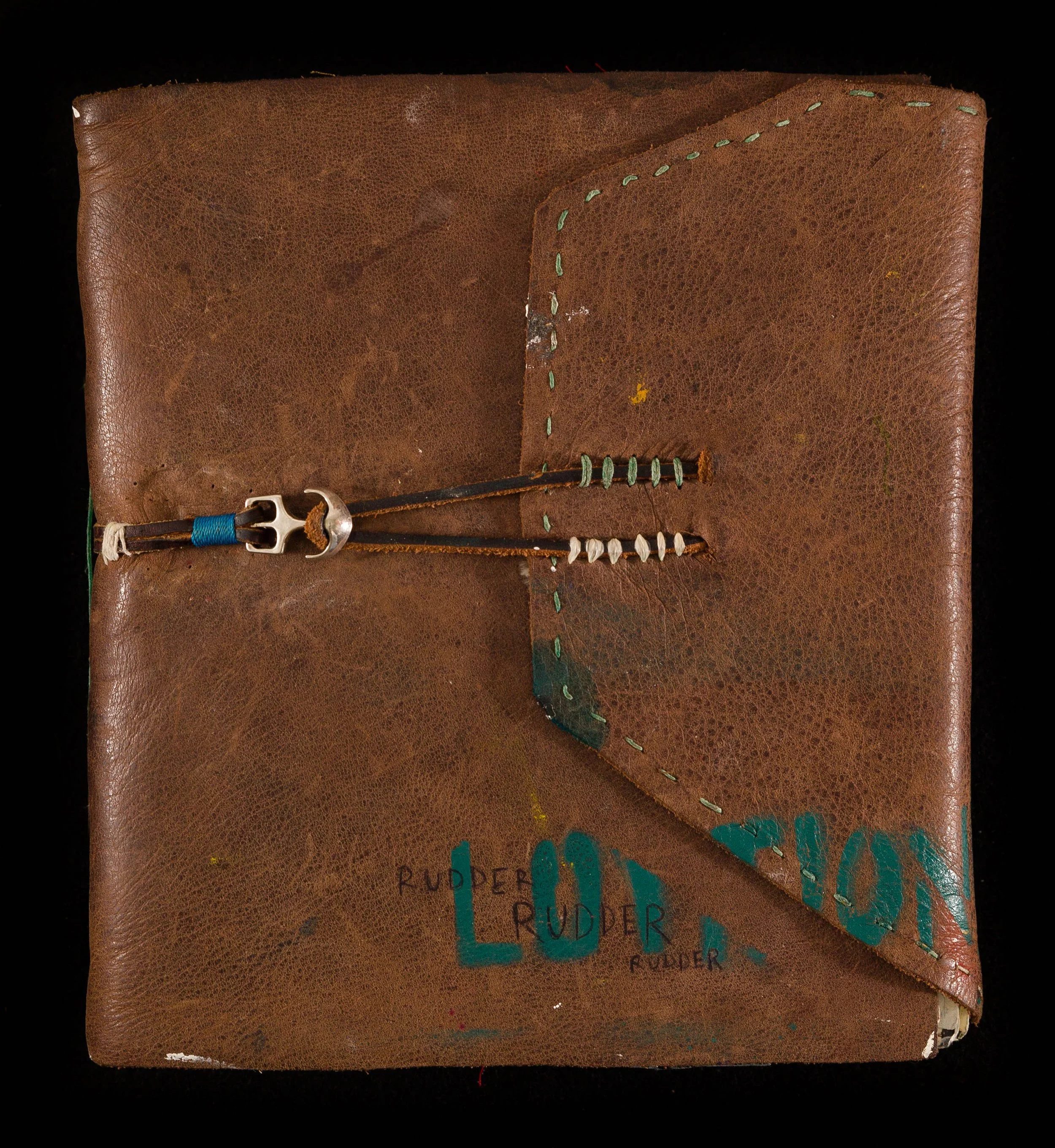 Nautilus Rudder (2021), 10x10x2", mixed-media 