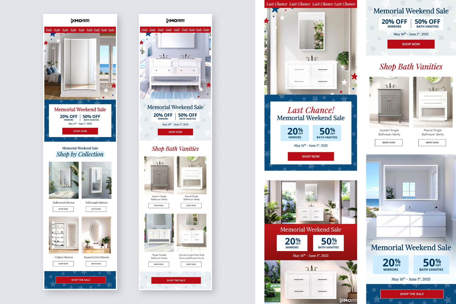 Feminine email newsletter graphic design beauty marketing