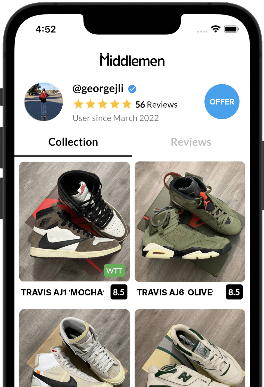 trading sneakers website