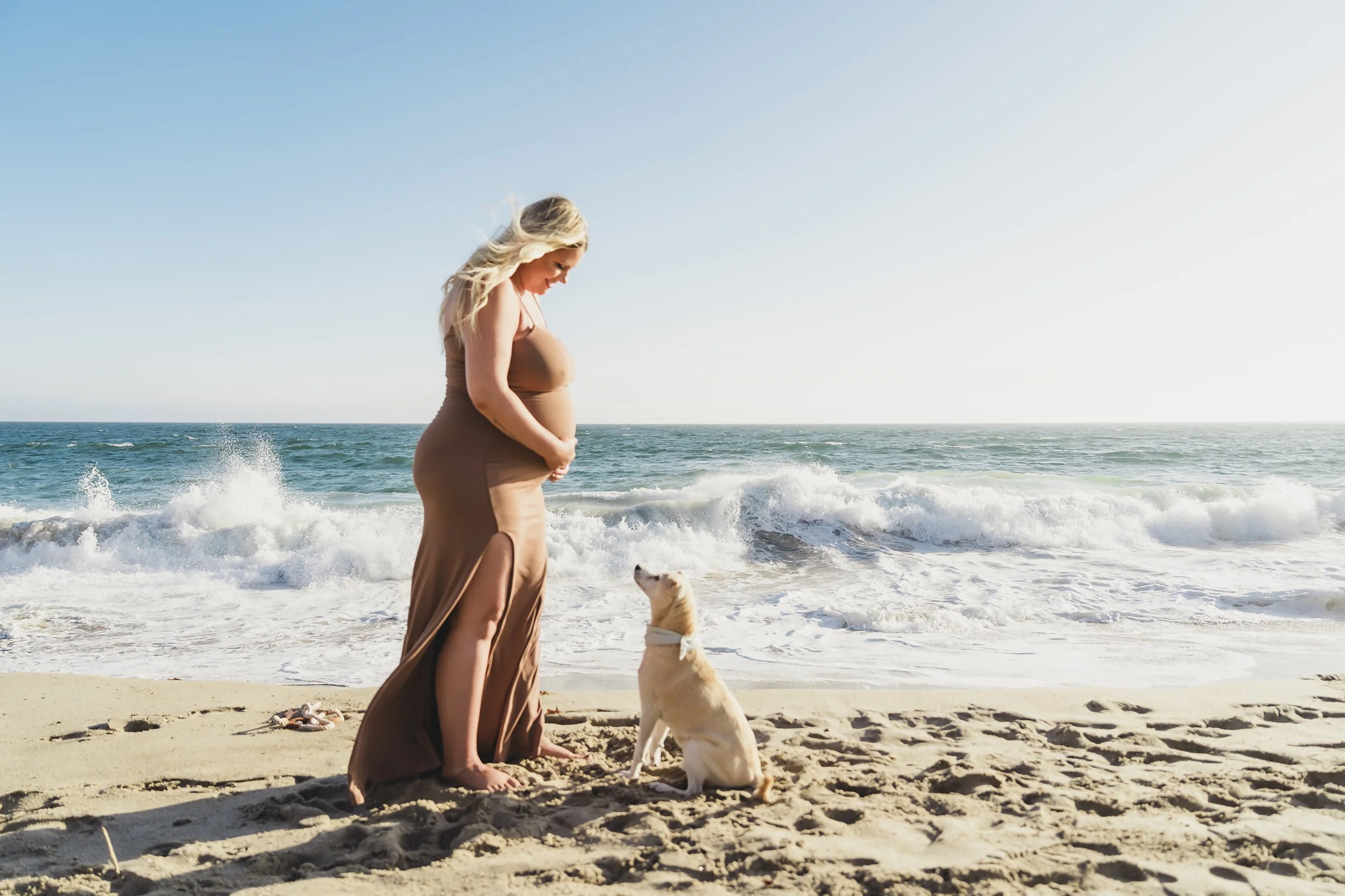 Los Angeles Beach Maternity Photos at Point Dume Malibu