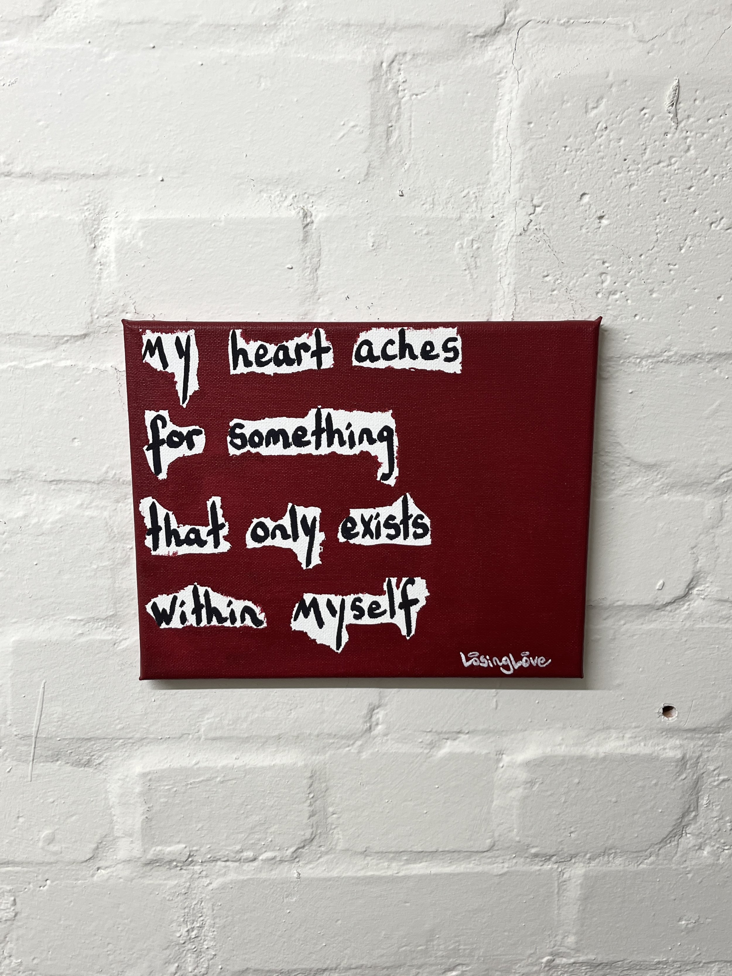 My heart aches for something