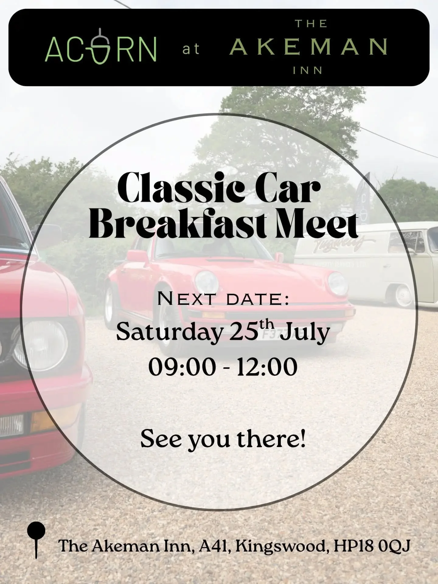 THIS SATURDAY!
Join us at @akemaninn for another sunny morning surrounded by great cars, great coffee and even better company ☕
As always, entry is free - no tickets required.

Who's coming?

#carcommunity #carmeetsuk #carsandcoffee #classiccarmeet