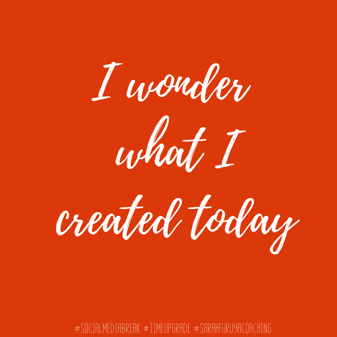 I wonder what I created today...