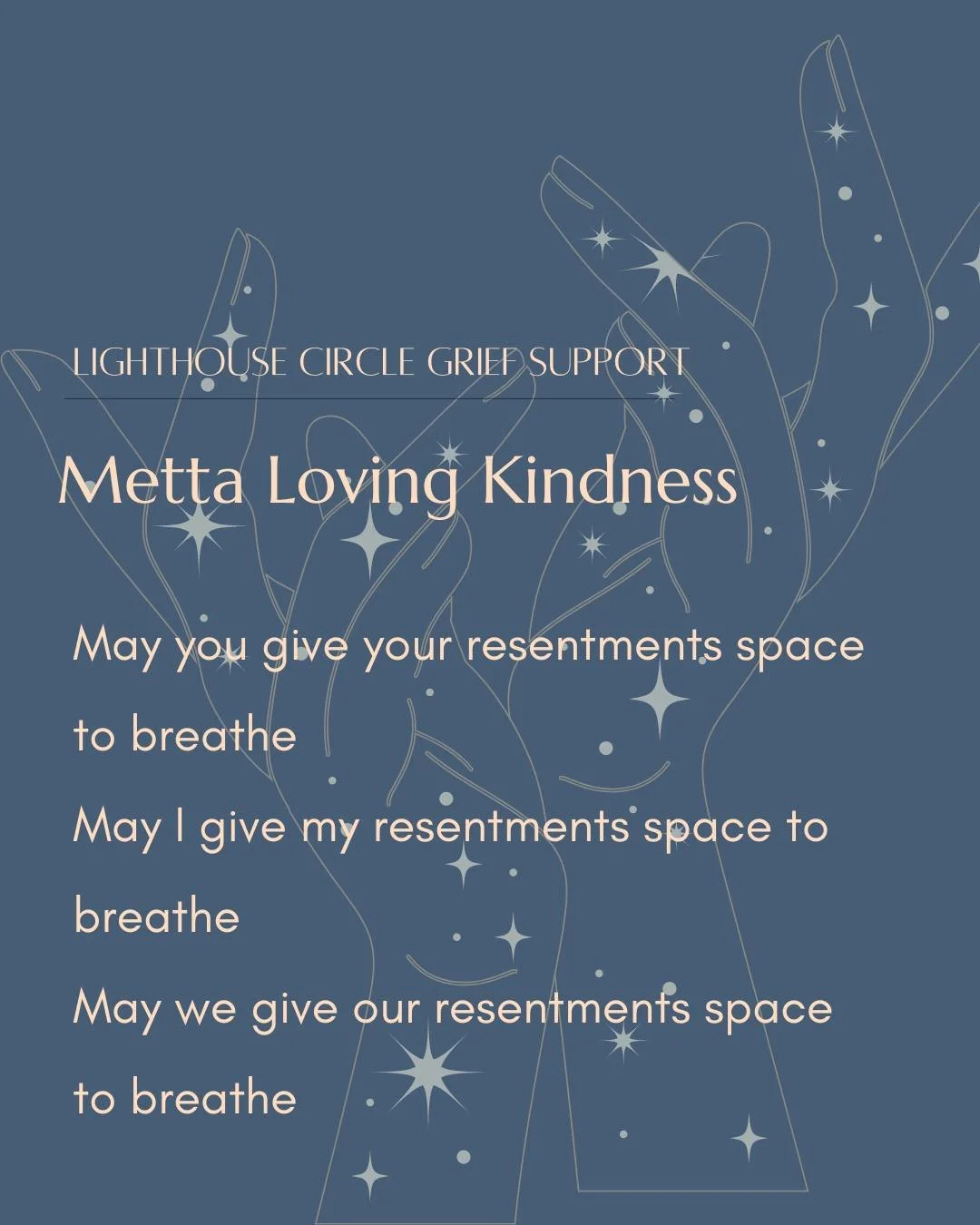 ✨ Metta Loving Kindness ✨

Grief can feel isolating, but you don&rsquo;t have to walk through it alone. At Lighthouse Circle, our mission is to hold compassionate space for people to grieve openly and honestly, supported by a caring community.

Durin