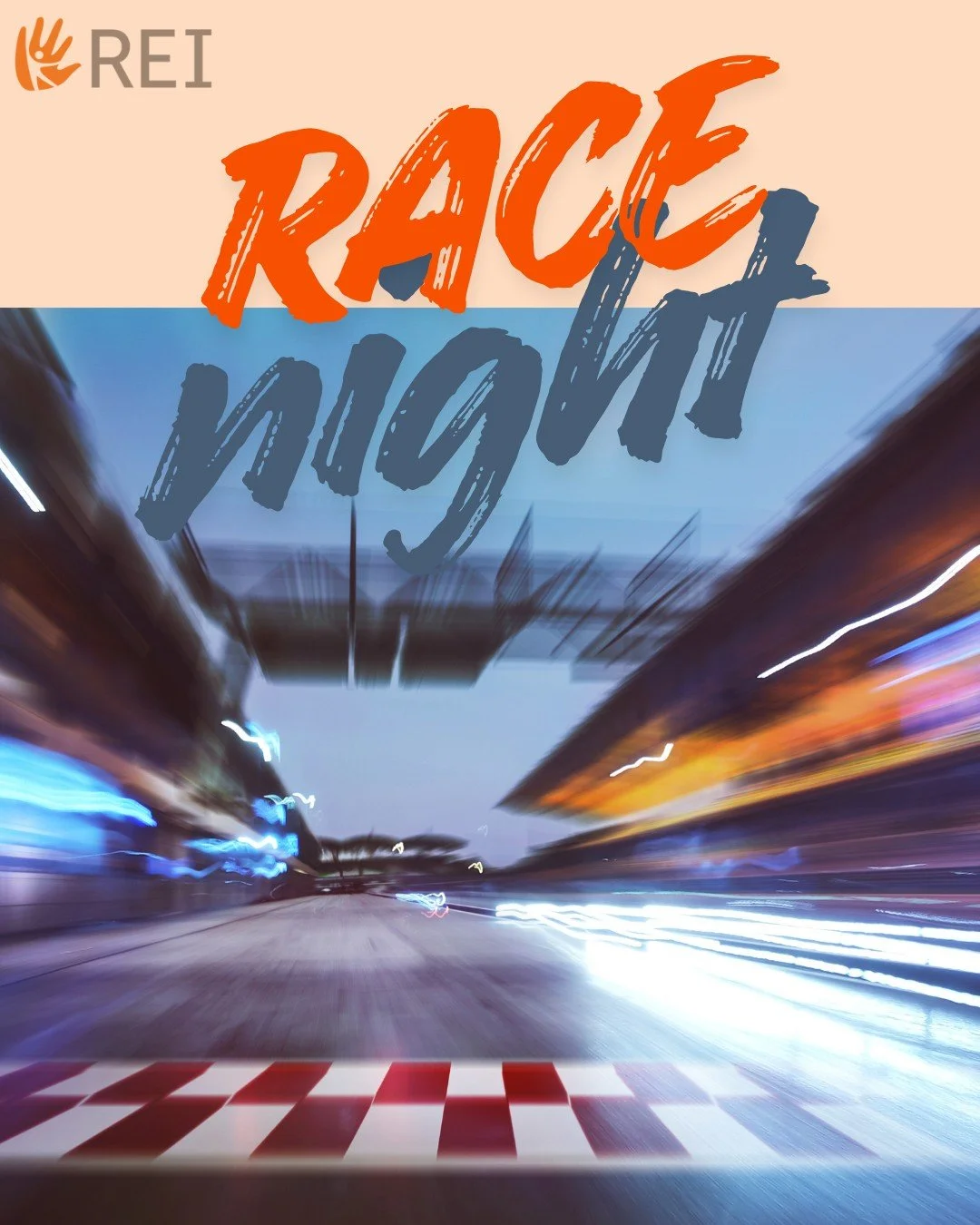 The REI Race Night is an evening of virtual thrills and challenges.

Try your hand at competing on the best racing circuits. Teams of 4 will compete against each other on the amazing Excape simulators. It&rsquo;s so real, you&rsquo;ll think you are r