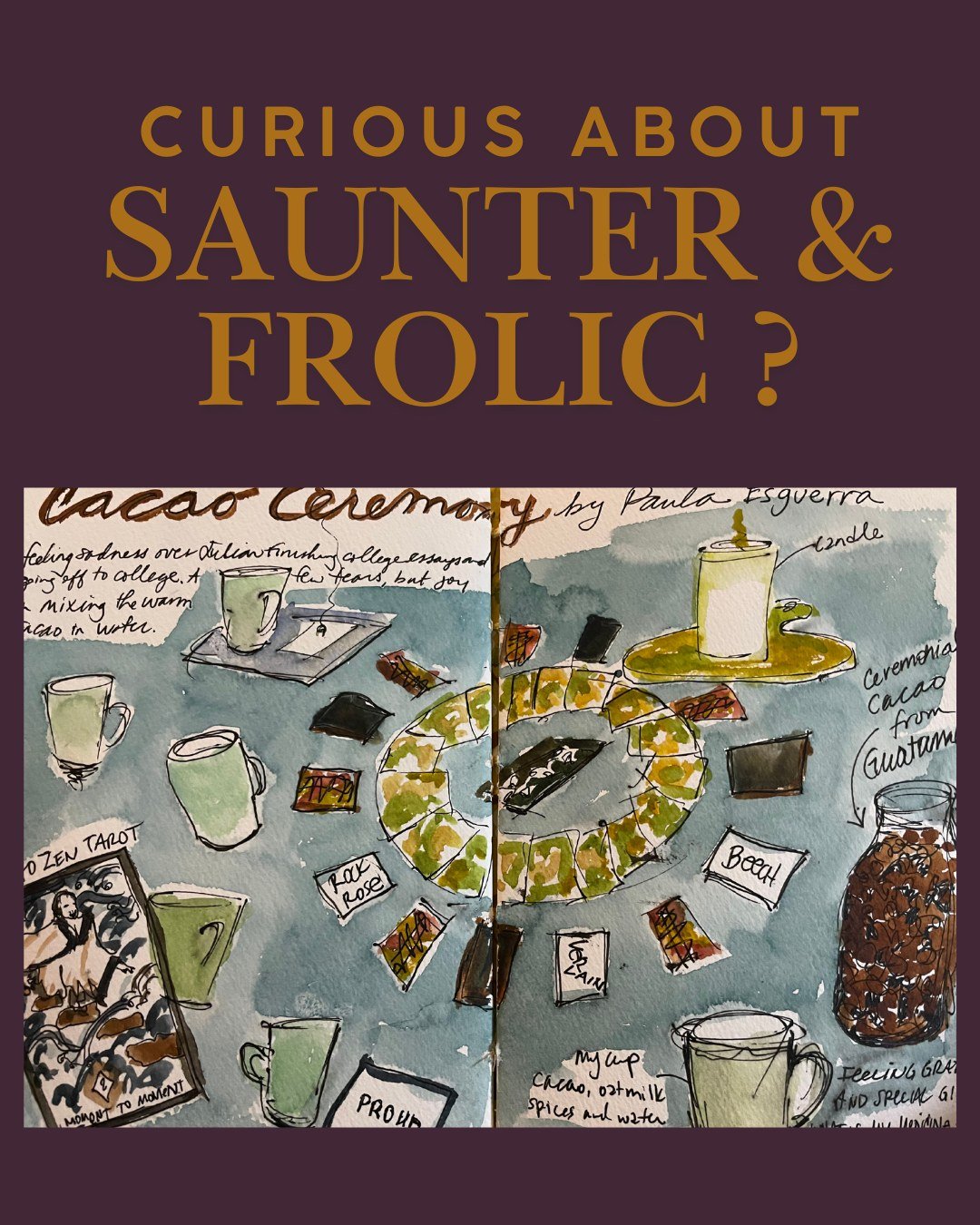 Can we talk about rest for a second?

Not the "collapse from exhaustion" kind. The intentional kind. The kind that actually resets your system instead of just pausing the chaos.

That's what Saunter &amp; Frolic is: an in-person retreat des
