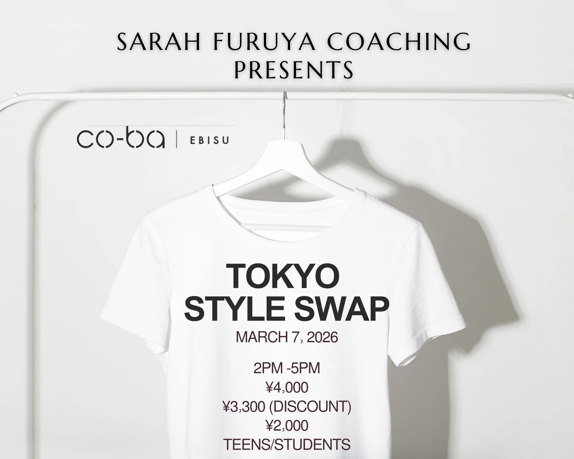 🛍We are back  BUT with a new location!🛍

One person&rsquo;s &ldquo;meh&rdquo; is someone else&rsquo;s &ldquo;OMG, I need this!&rdquo; ✨
Ready to give your wardrobe a glow-up&mdash;without buying anything new? Tokyo Style Swap is your chance to trad