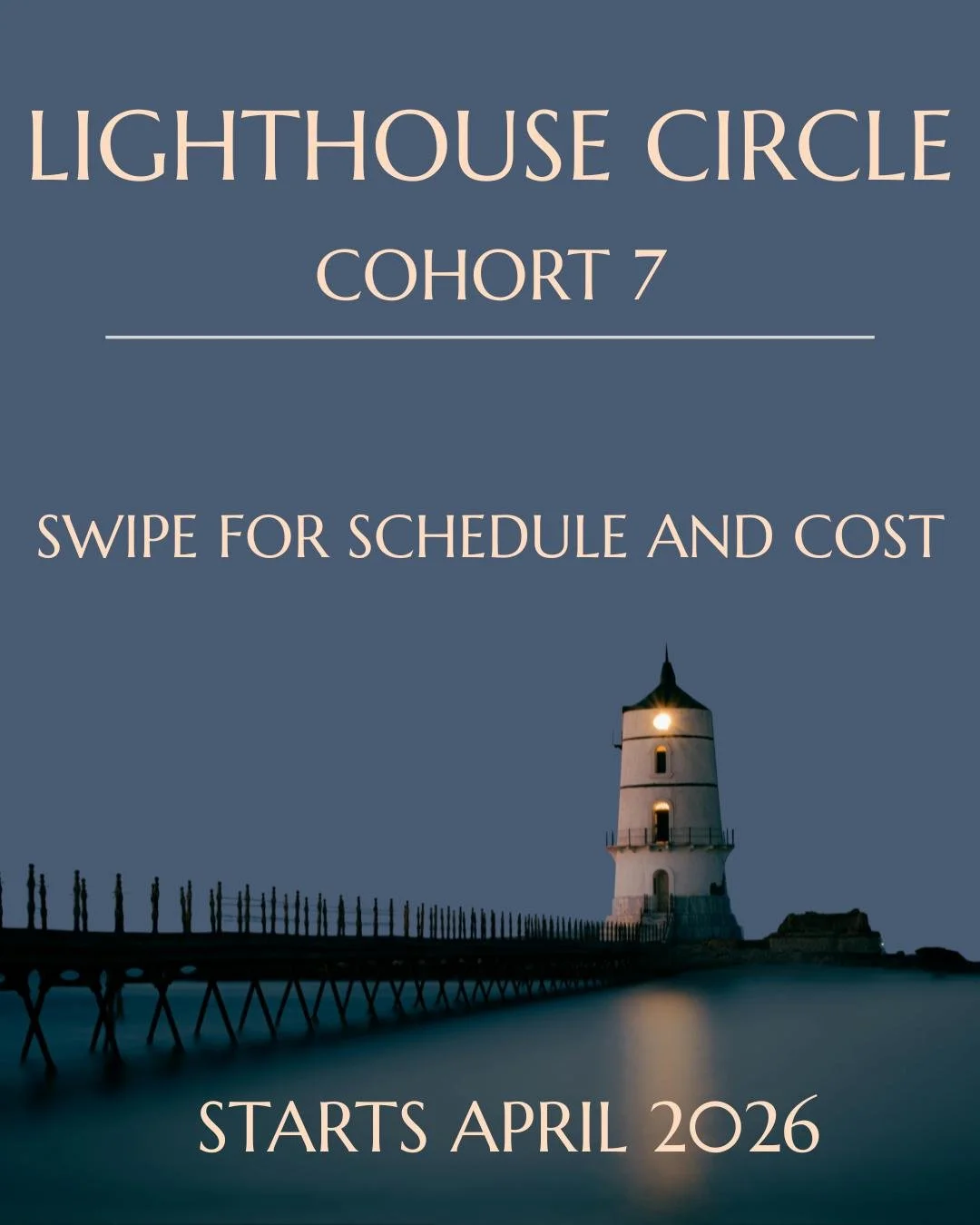 🌊"Stepping into a Third Space that existed outside of myself and my places. Help. I needed something outside myself to help myself." &mdash; Cy, Lighthouse Member
If this lands with you, Cohort 7 of the Lighthouse Circle might be what you'