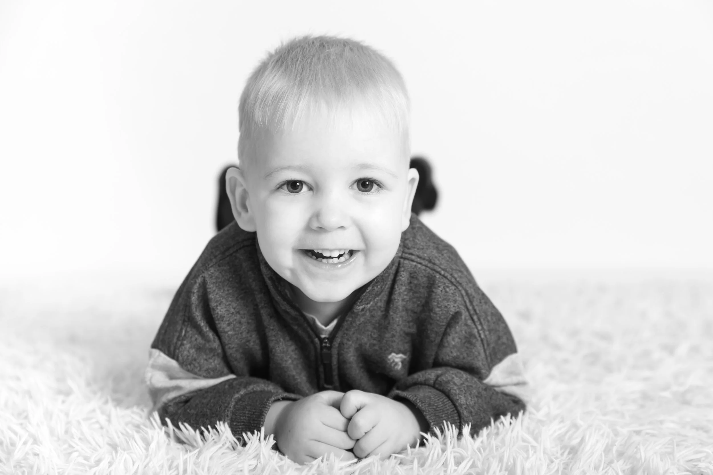 Child home studio portrait