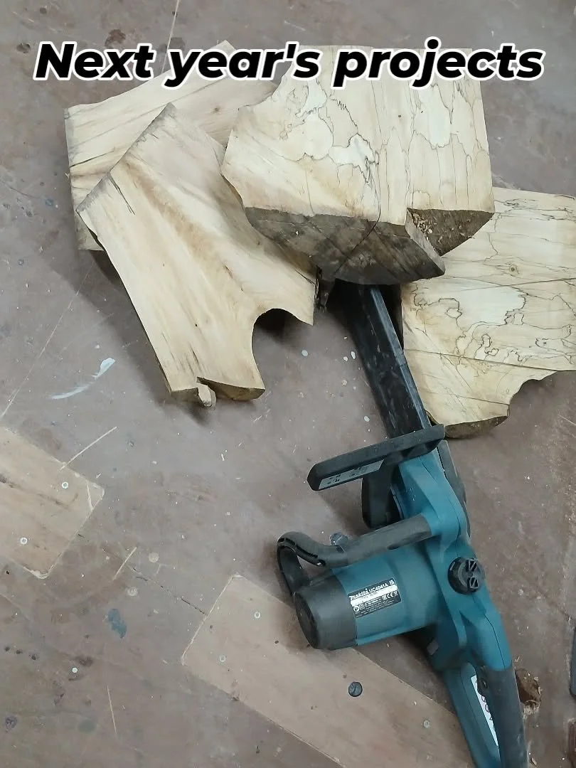 Still here. 

I've been a bit quiet last week recharging my batteries. 

But we've got some cool new banners etc ordered for markets (.might be here in time for Saturday)

Tried out the new chainsaw this morning in preparation for turning some cool b