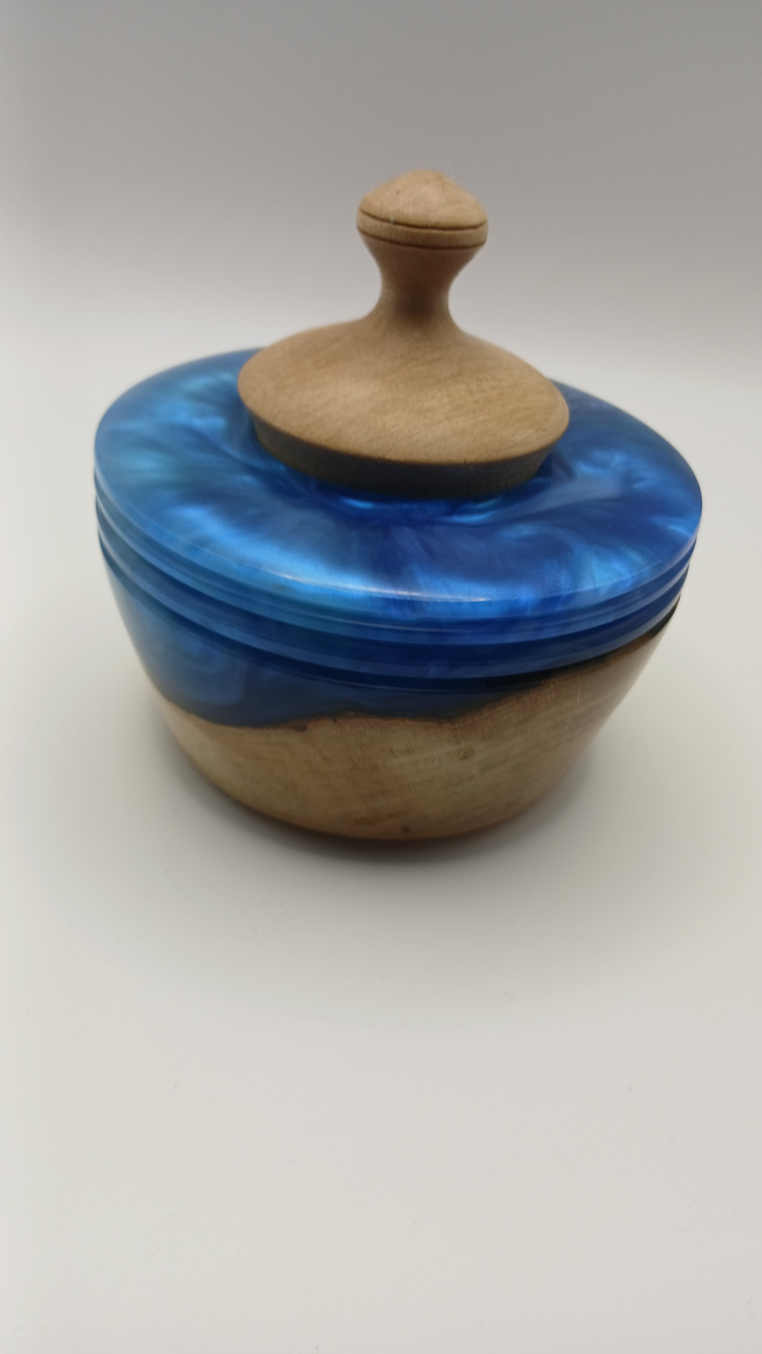 Blue Resin Ring Box