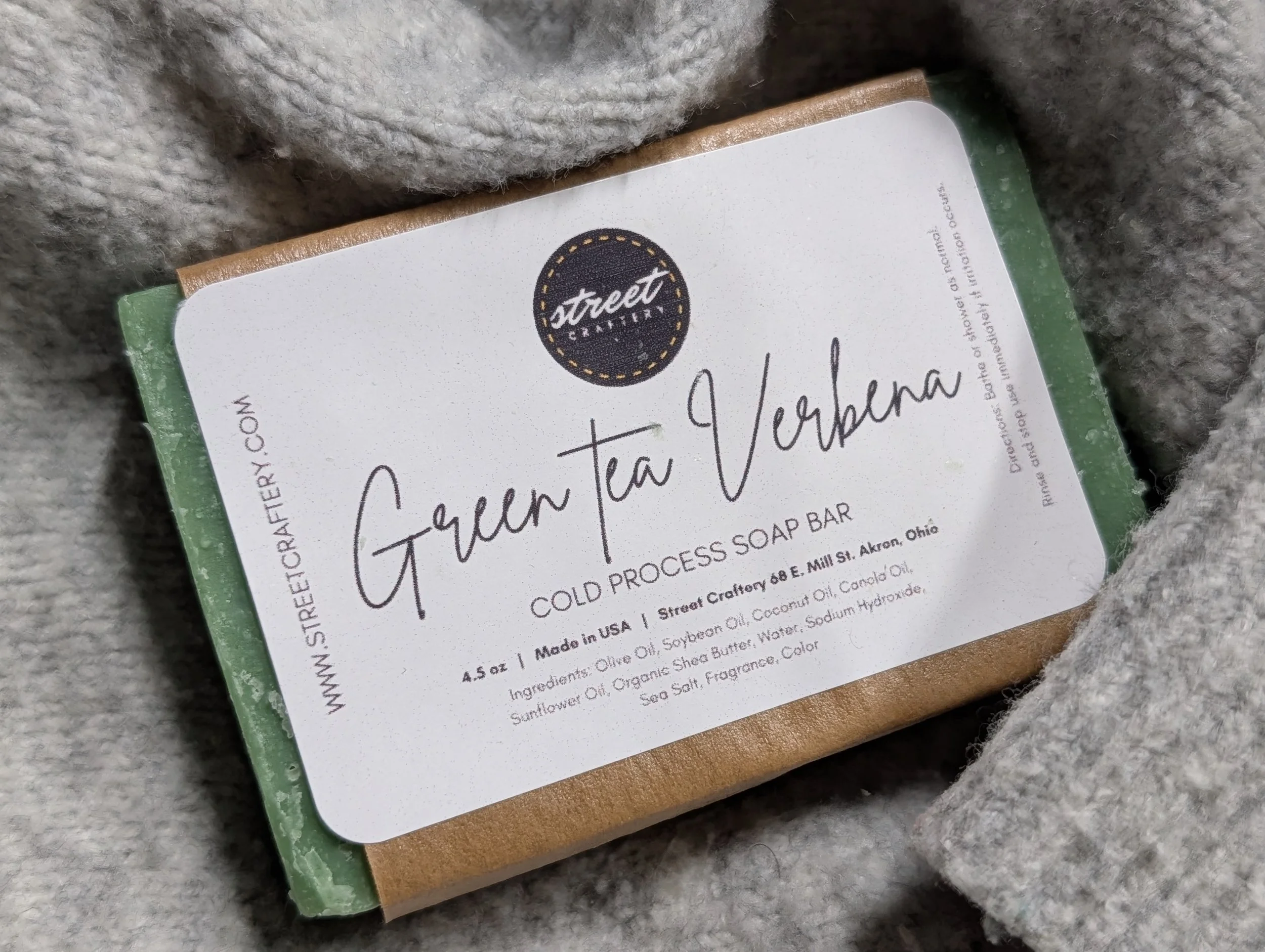 Green Tea Verbena Soap Bar