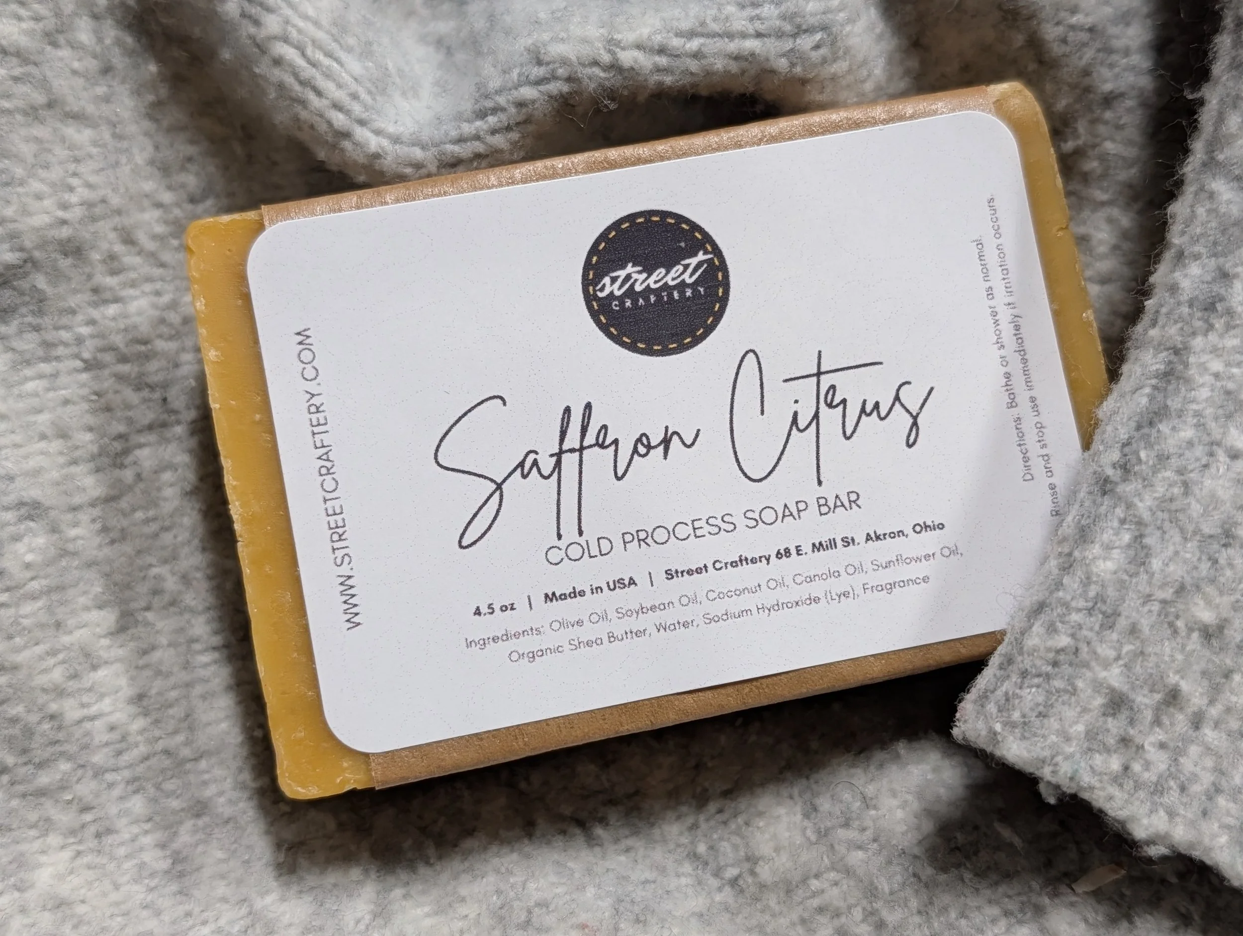 Saffron Citrus Soap Bar