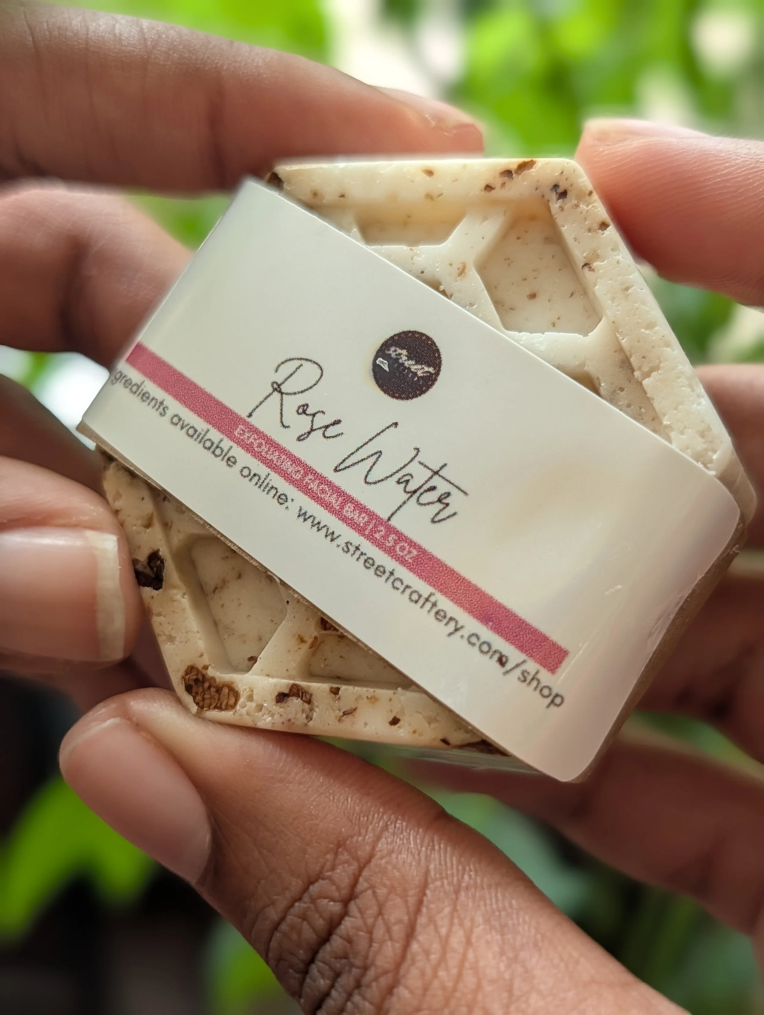 Rose Water Exfoliating Facial Bar