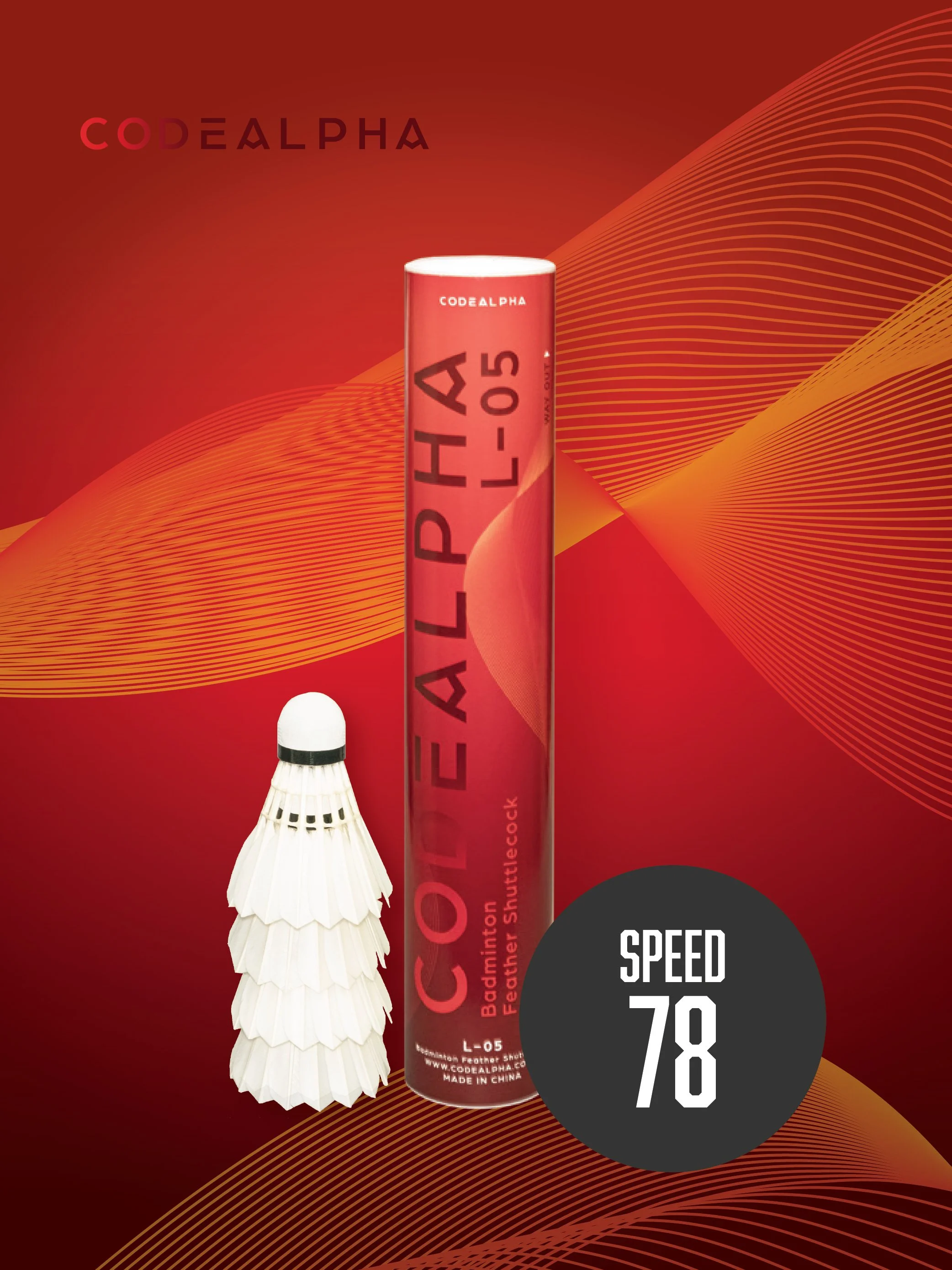 L - 05 Badminton Feather Shuttlecock | Speed 78