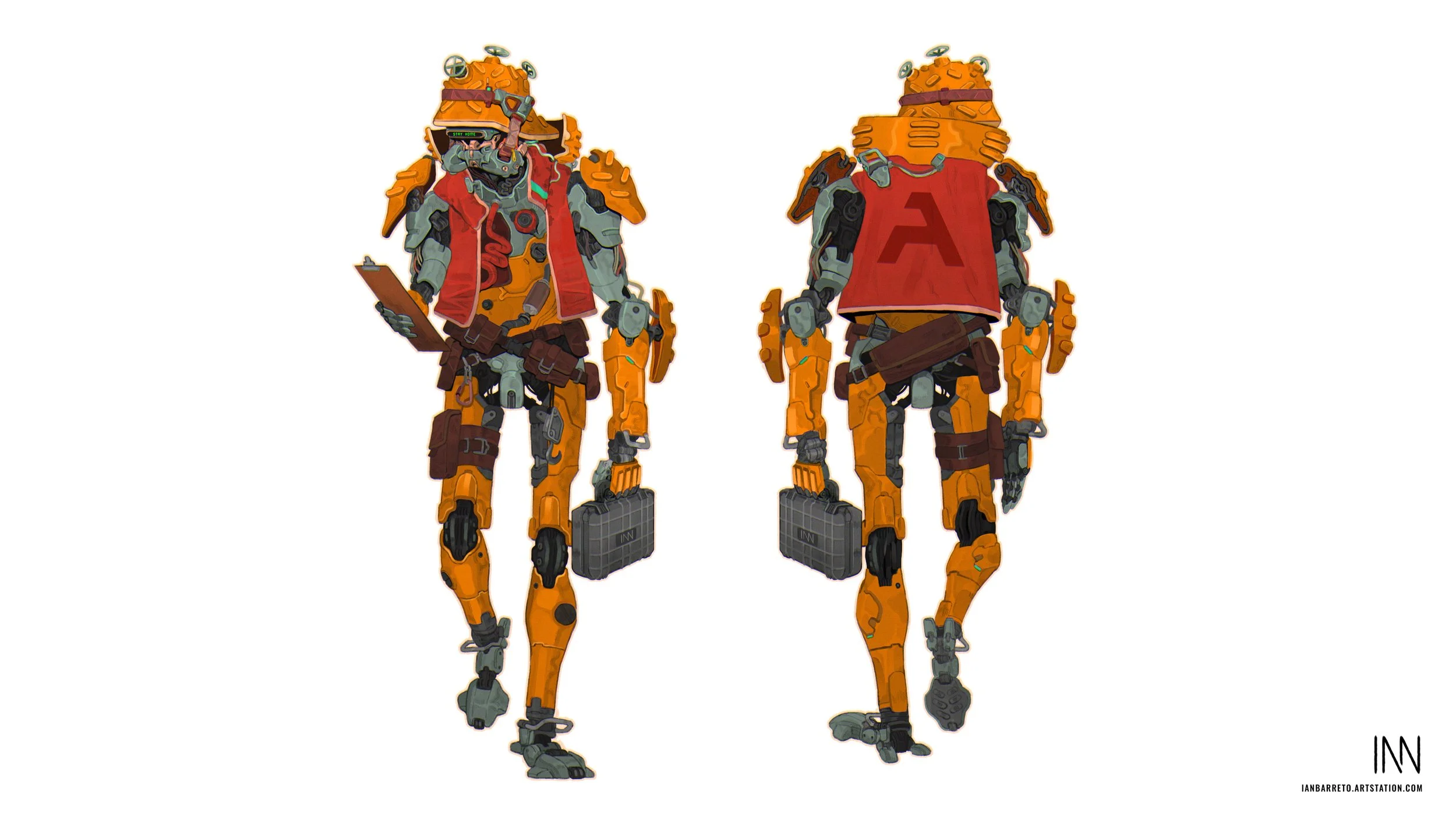 Character based on Brian Sum's 'Grimsly' mech.