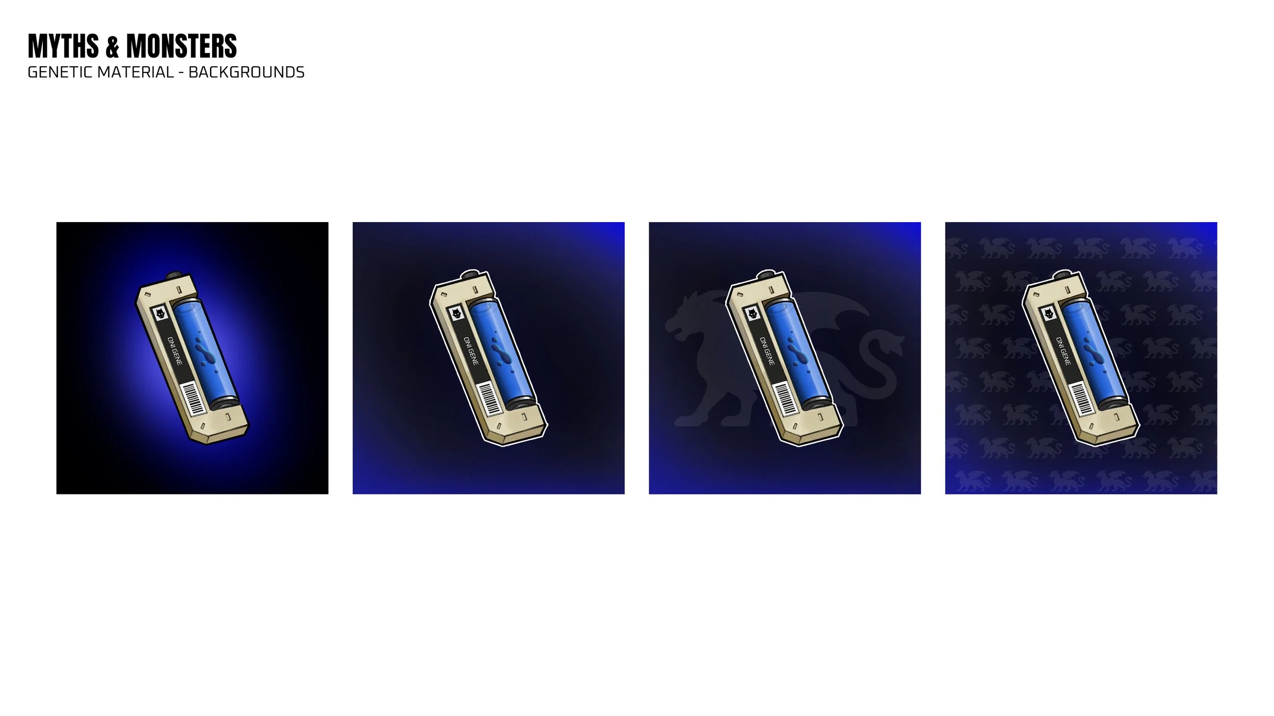 Testing different background options for the final NFT image.