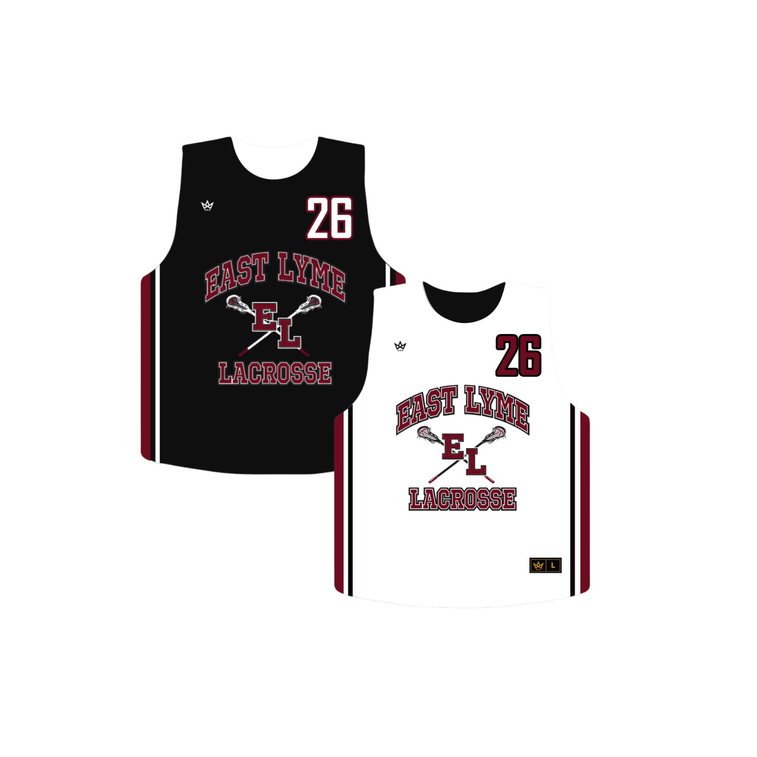 EAST LYME LACROSSE '26 LACROSSE SUBLIMATED REVERSIBLE JERSEY