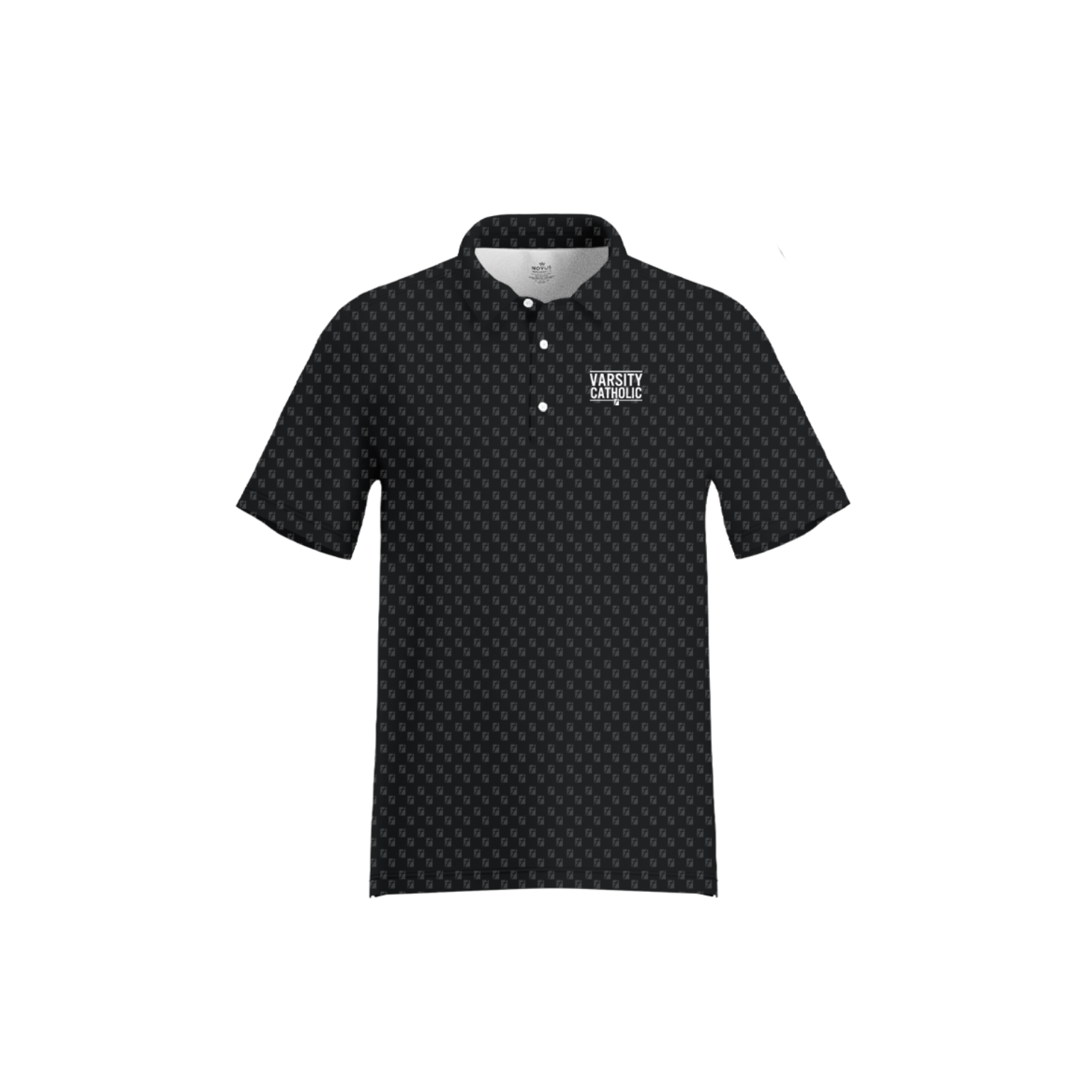 FOCUS - VARSITY CATHOLIC FALL '26 SUB PERFORMANCE POLO - BLACK