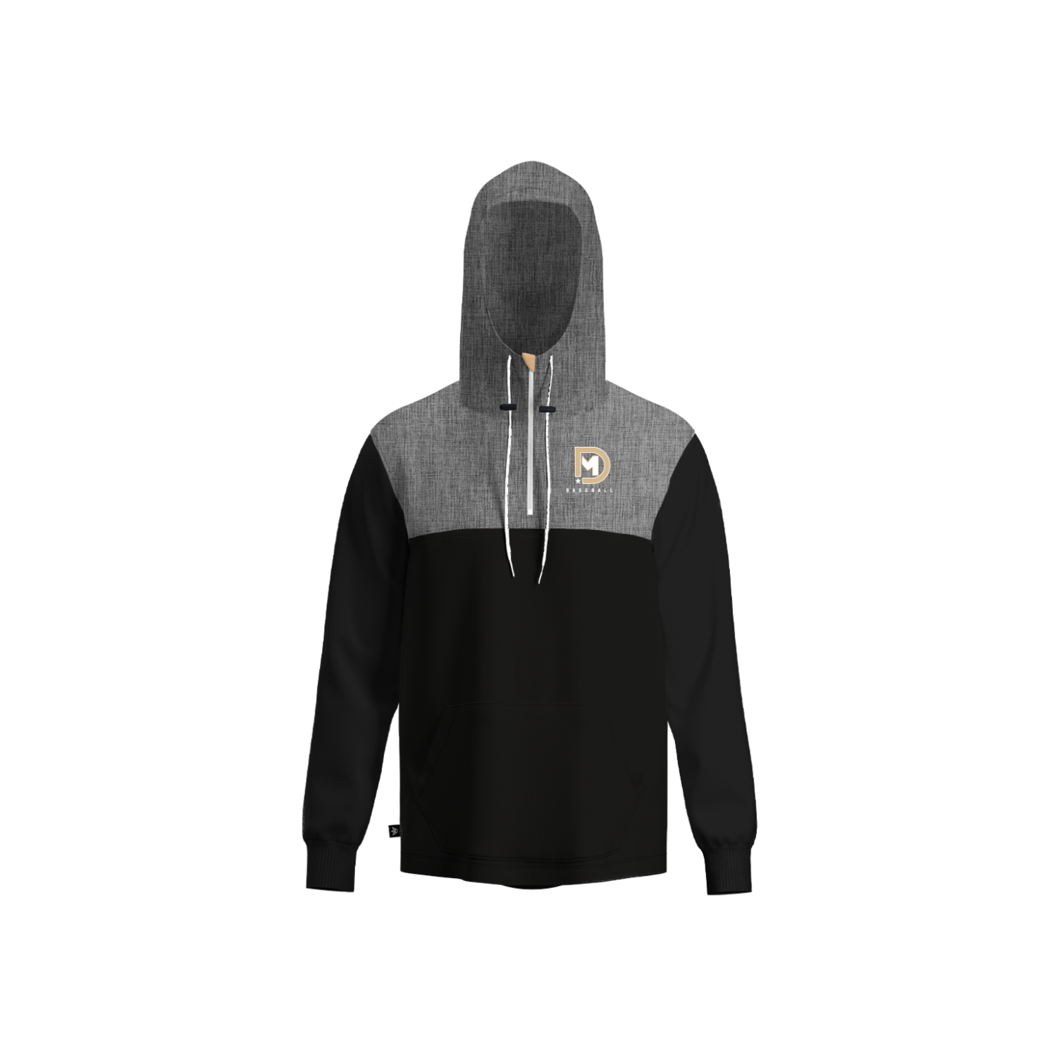 DOUBLE MAJOR BASEBALL PANELED HOODIE