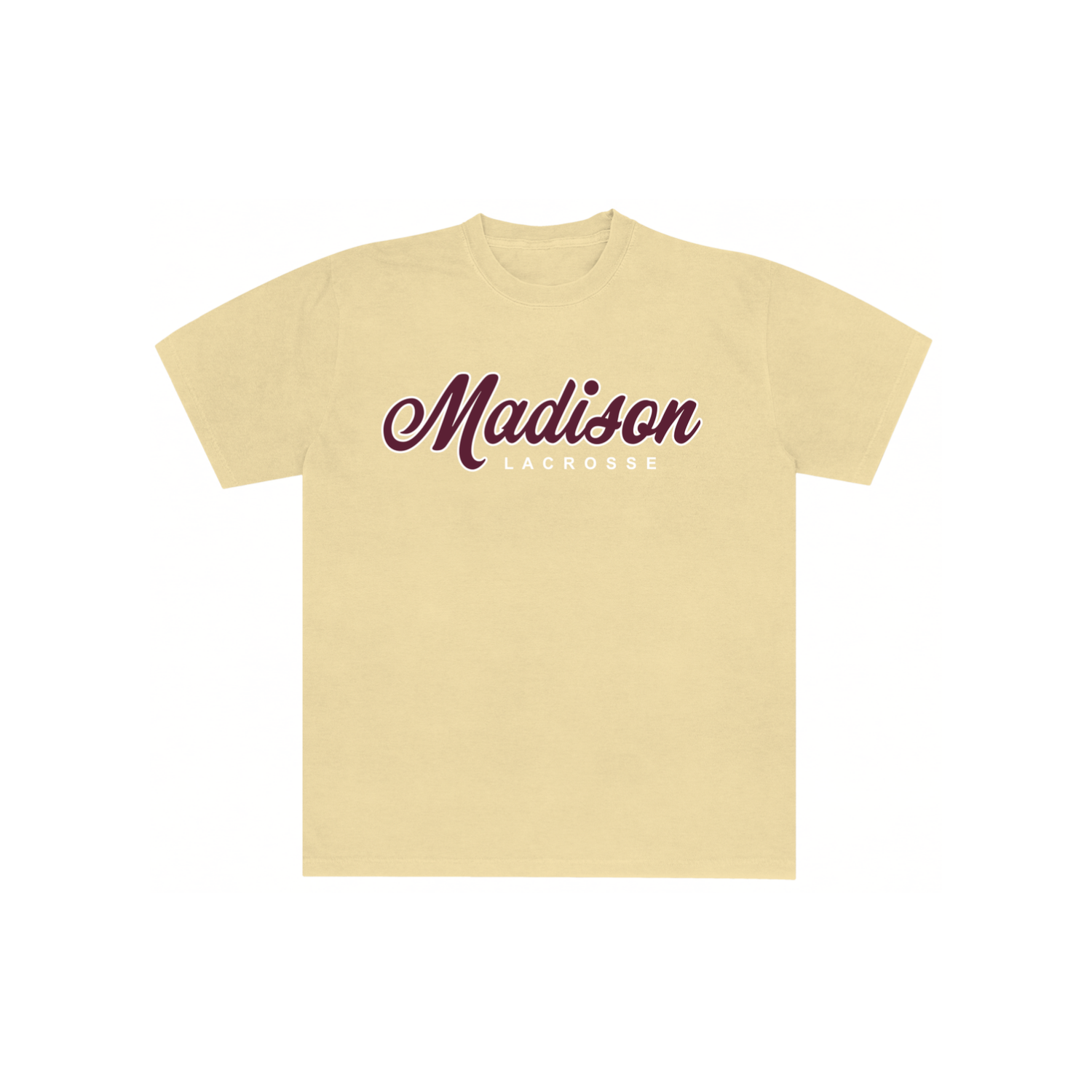 MADISON LACROSSE '26 WASHED COTTON SS TEE - CREAM