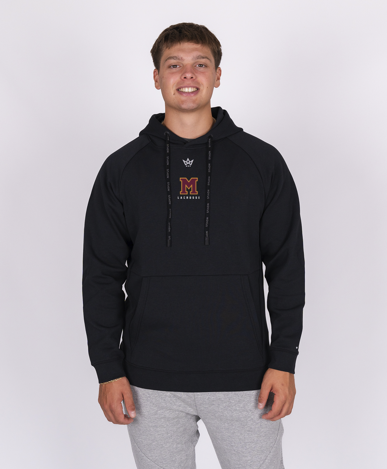 MADISON LACROSSE '26 ROYALKNIT HOODIE - ONYX