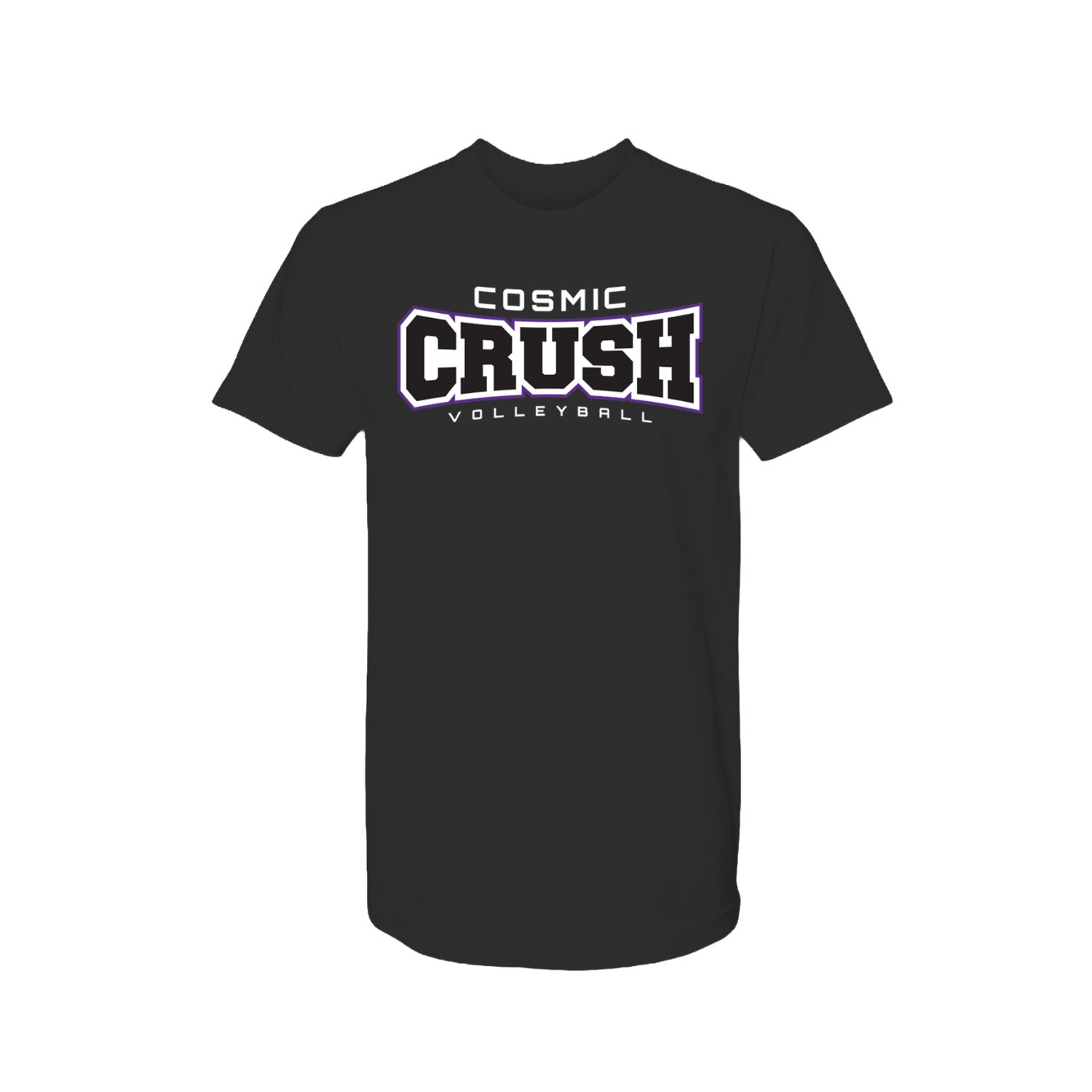 COSMIC CRUSH VOLLEYBALL BASIC COTTON SS TEE [BLACK]