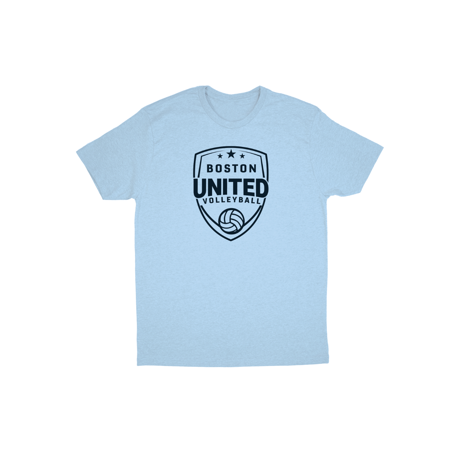 BOSTON UNITED BASIC COTTON SS TEE [LIGHT BLUE]