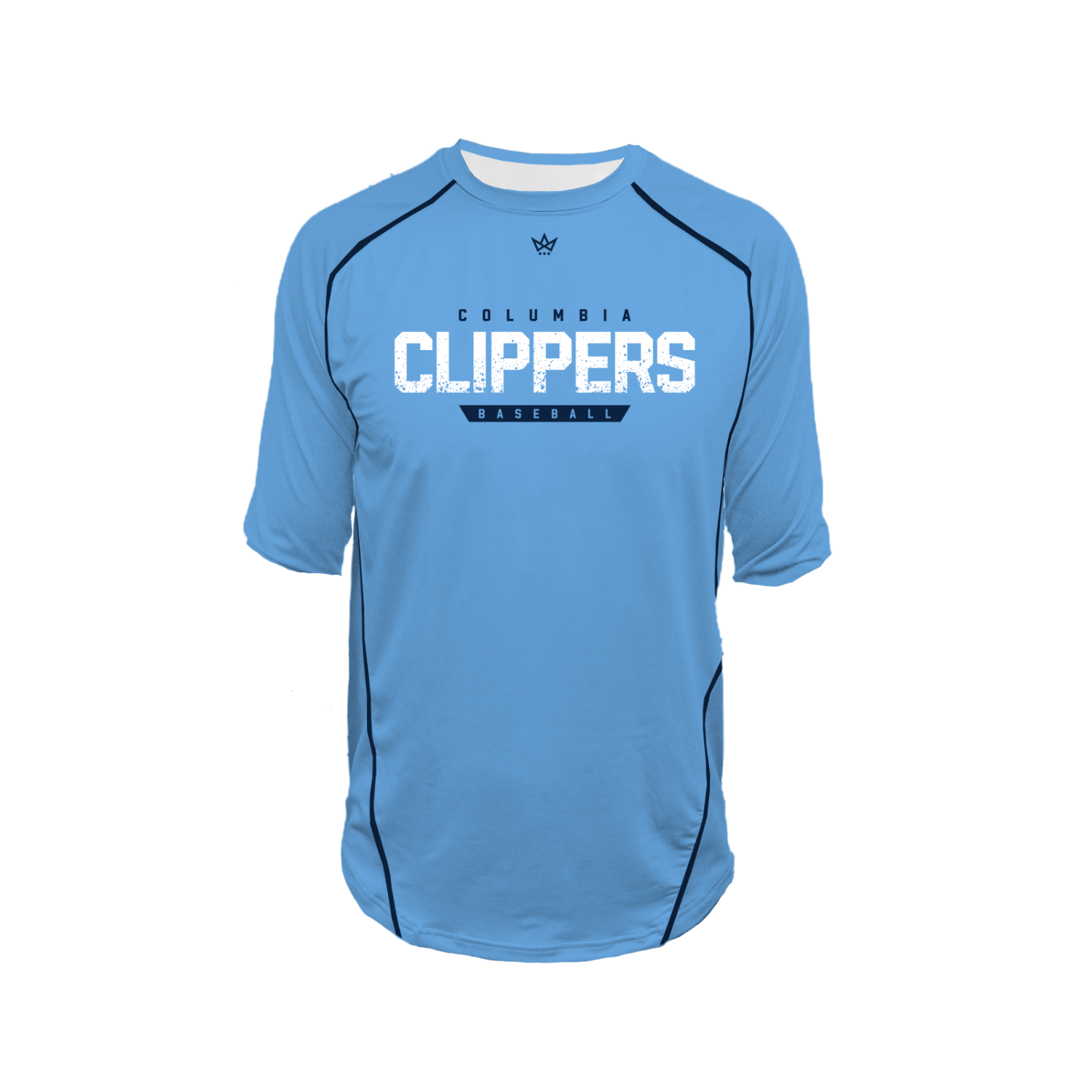 COLUMBIA CLIPPERS 9U PRO VENTED 3/4 SLEEVE TEE