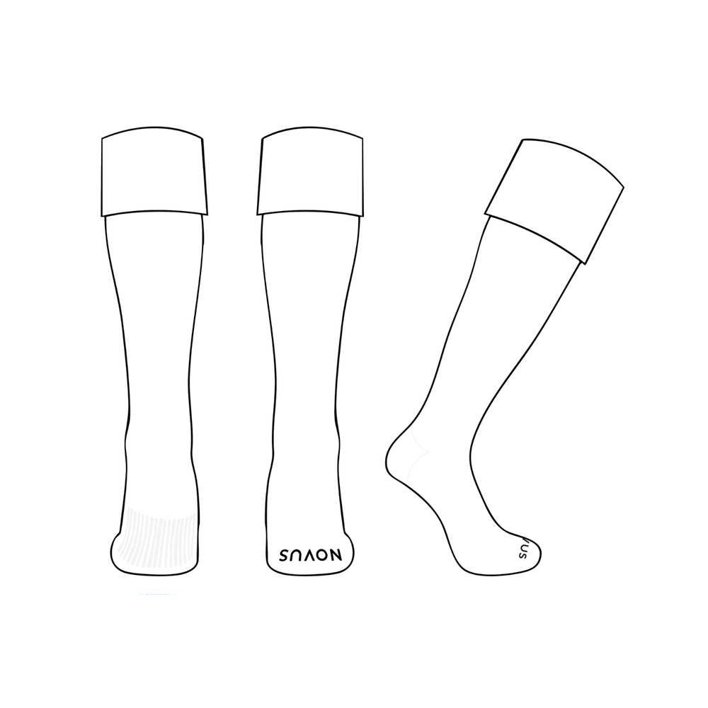 CAPITAL CITY FC CUSTOM SOCCER SOCK - SOLID  [WHITE]