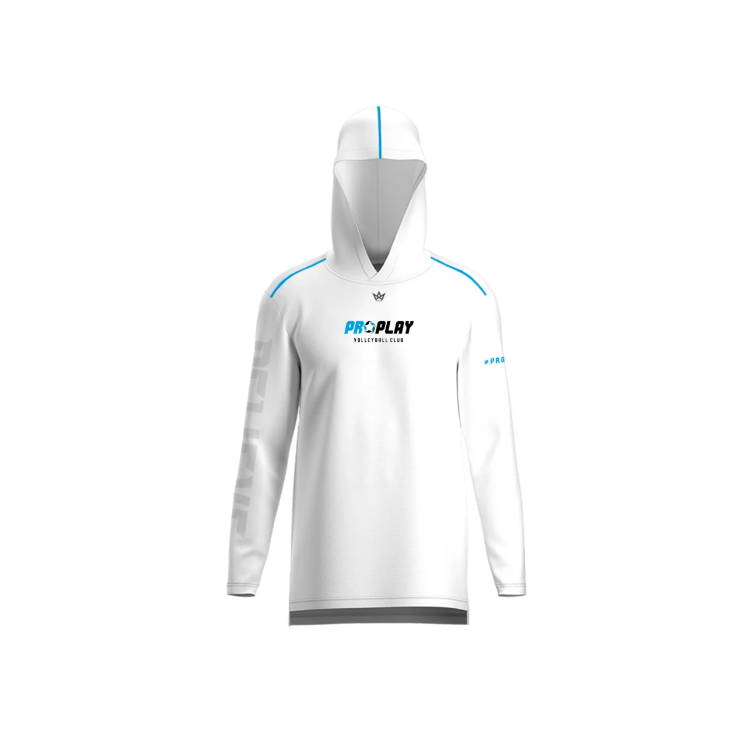 PROPLAY VOLLEYBALL COACH AURA LS HOODIE [WHITE]