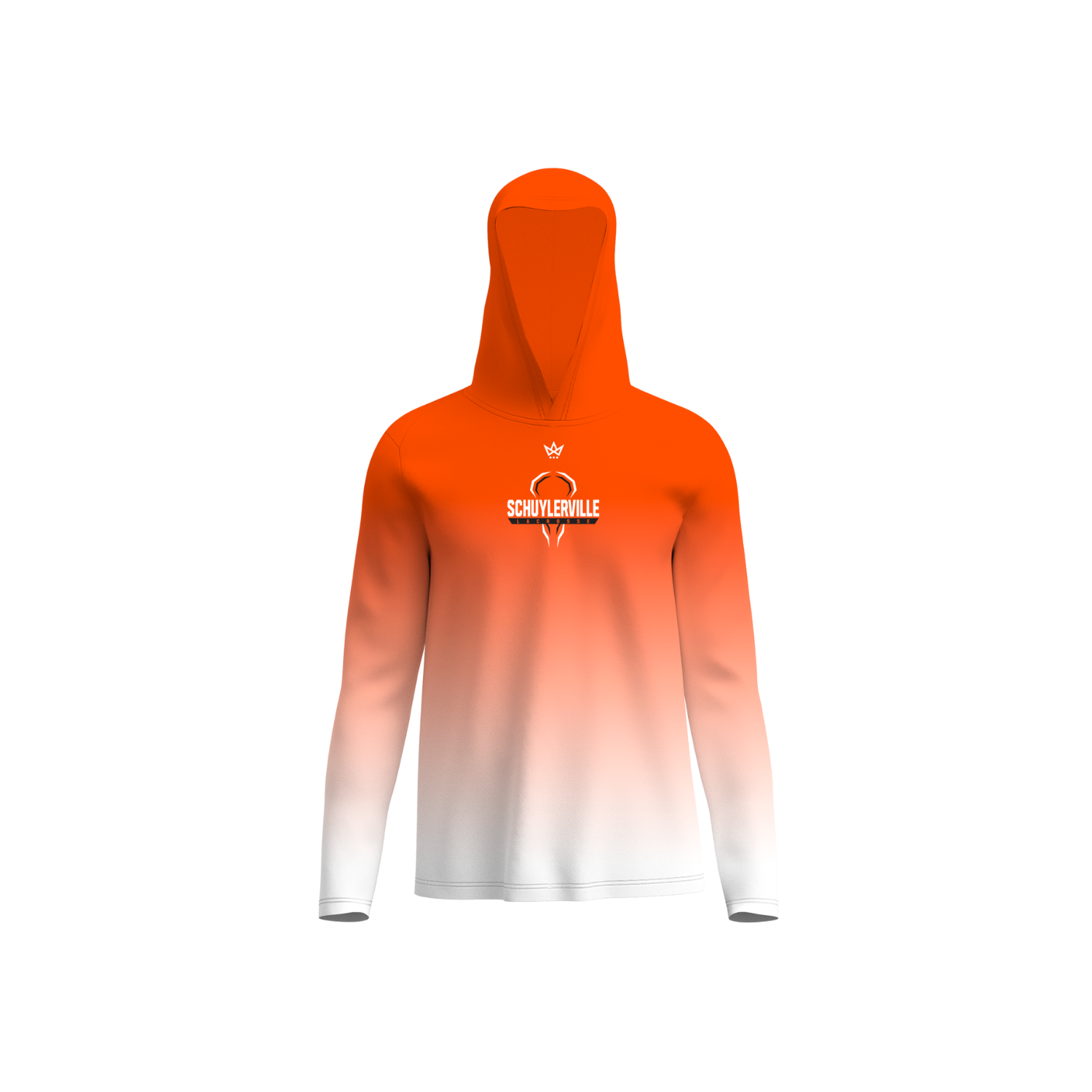 SCHUYLERVILLE LACROSSE PERFORMANCE LS HOODIE - WHITE