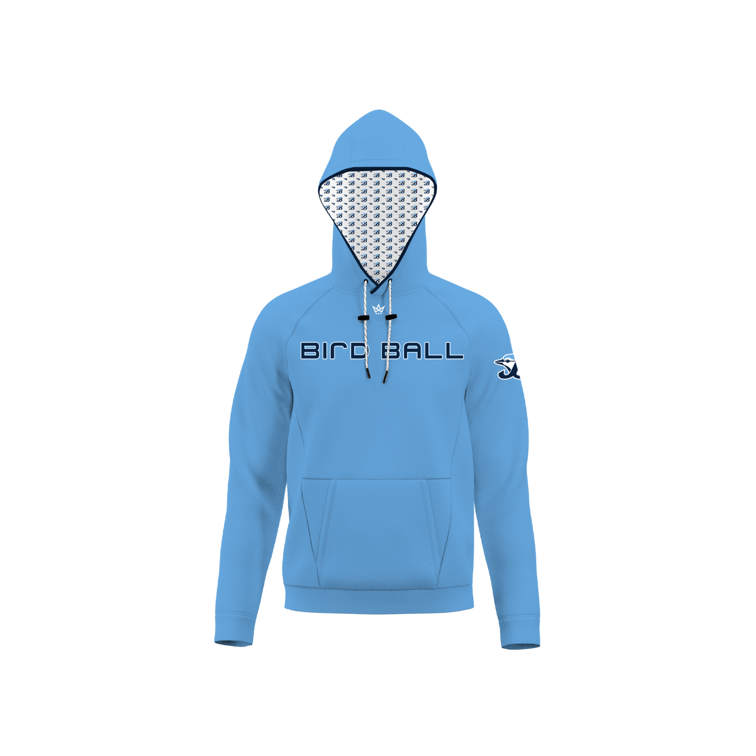 JAYBIRD BASEBALL SUB PERFORMANCE FLEECE HOODIE - CAROLINA BLUE