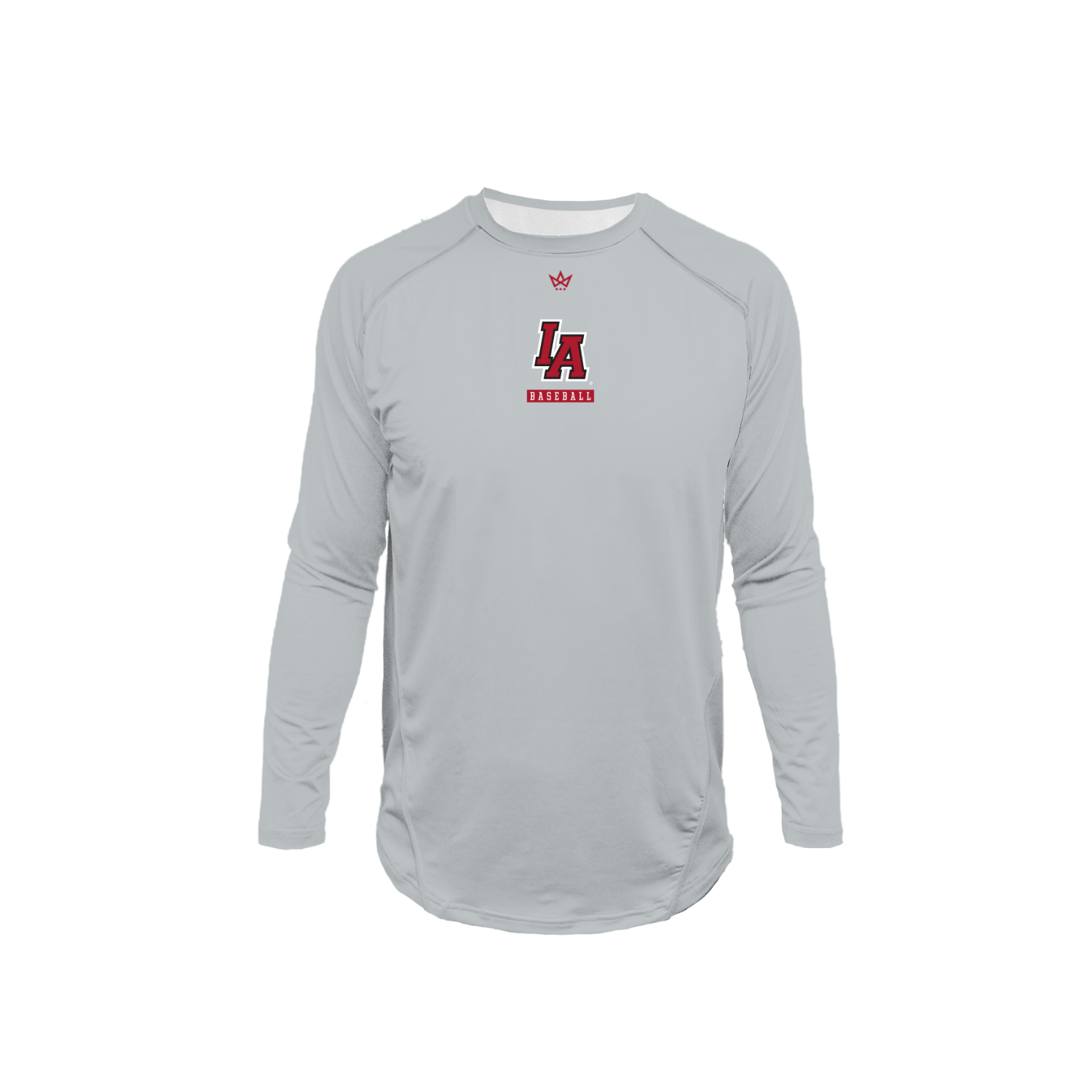 INSPIRATION ACADEMY PRO VENTED LS [GREY BASEBALL]