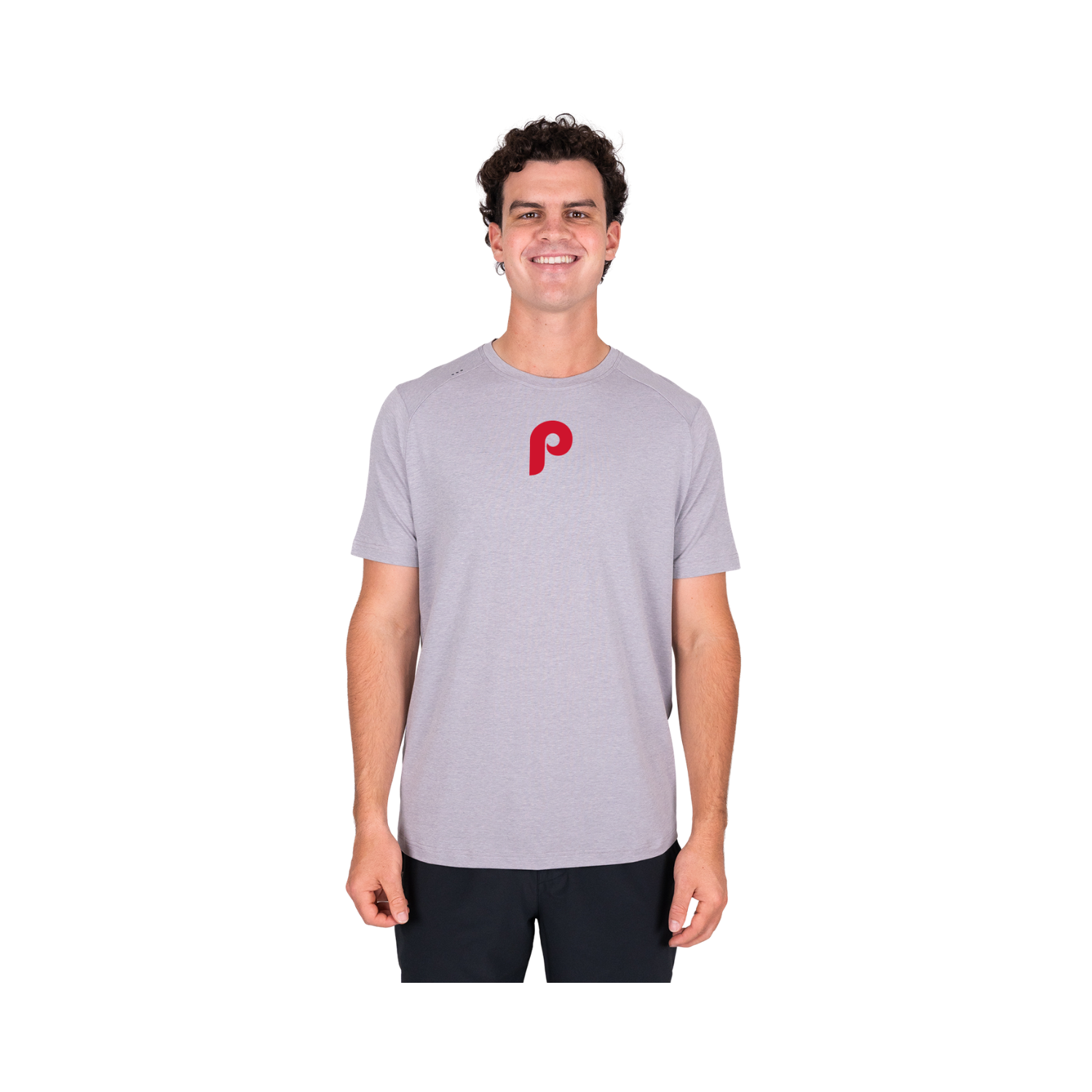 PALMETTO HS BASEBALL TRINITY SS TEE - HEATHER STERLING