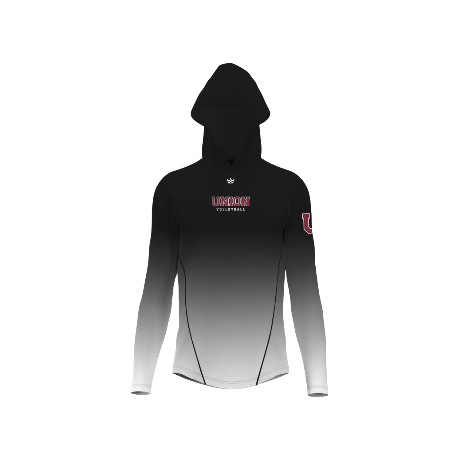 UNION COLLEGE VOLLEYBALL LOUNGER [BLACK FADE]