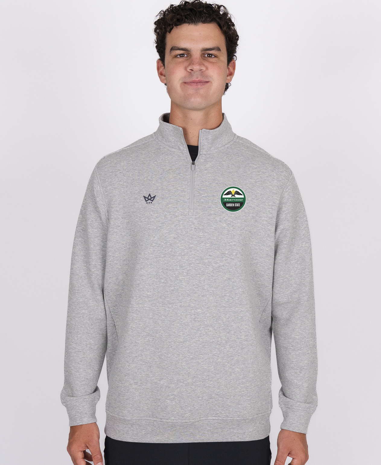 3D LACROSSE - GARDEN STATE ROYALKNIT QUARTER-ZIP