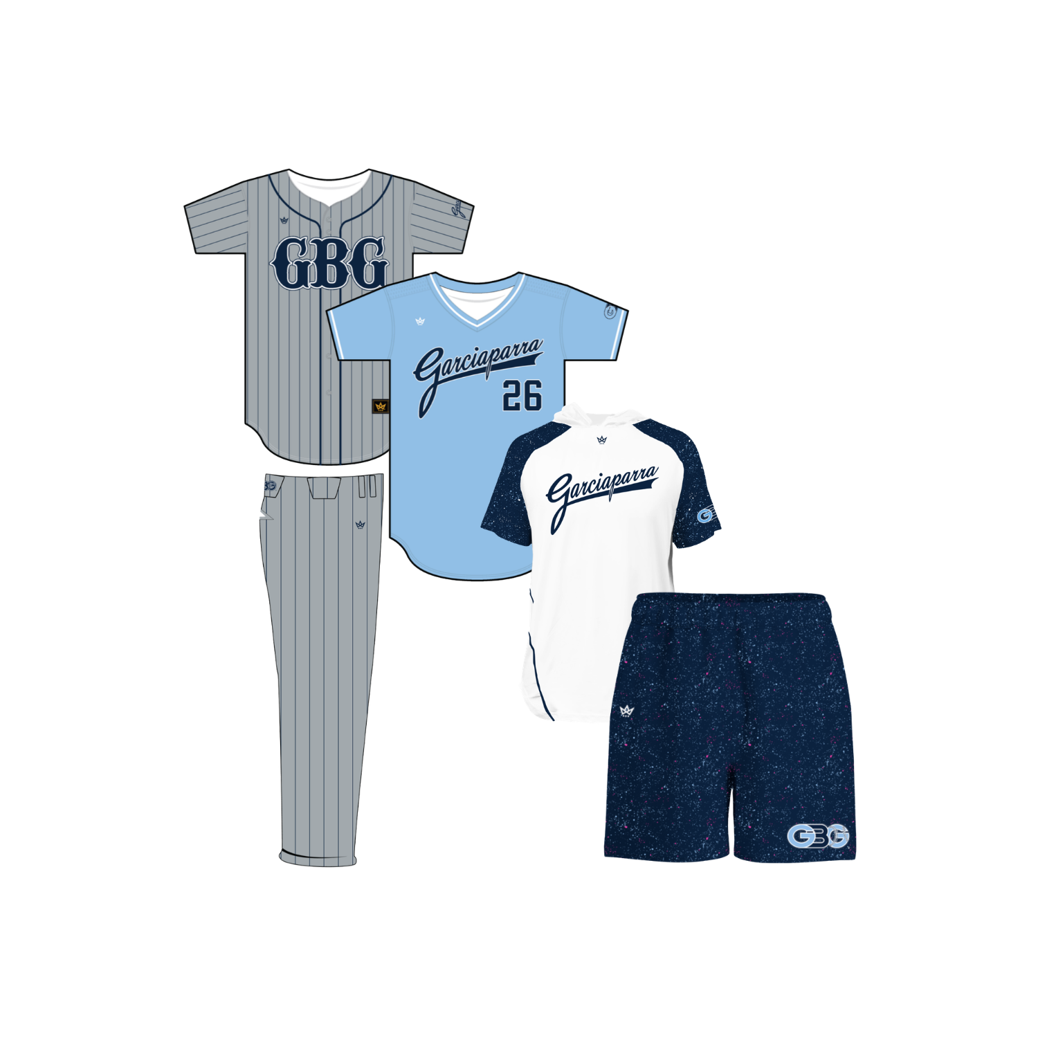 GBG BASEBALL PLAYER PACK - LONG PANTS