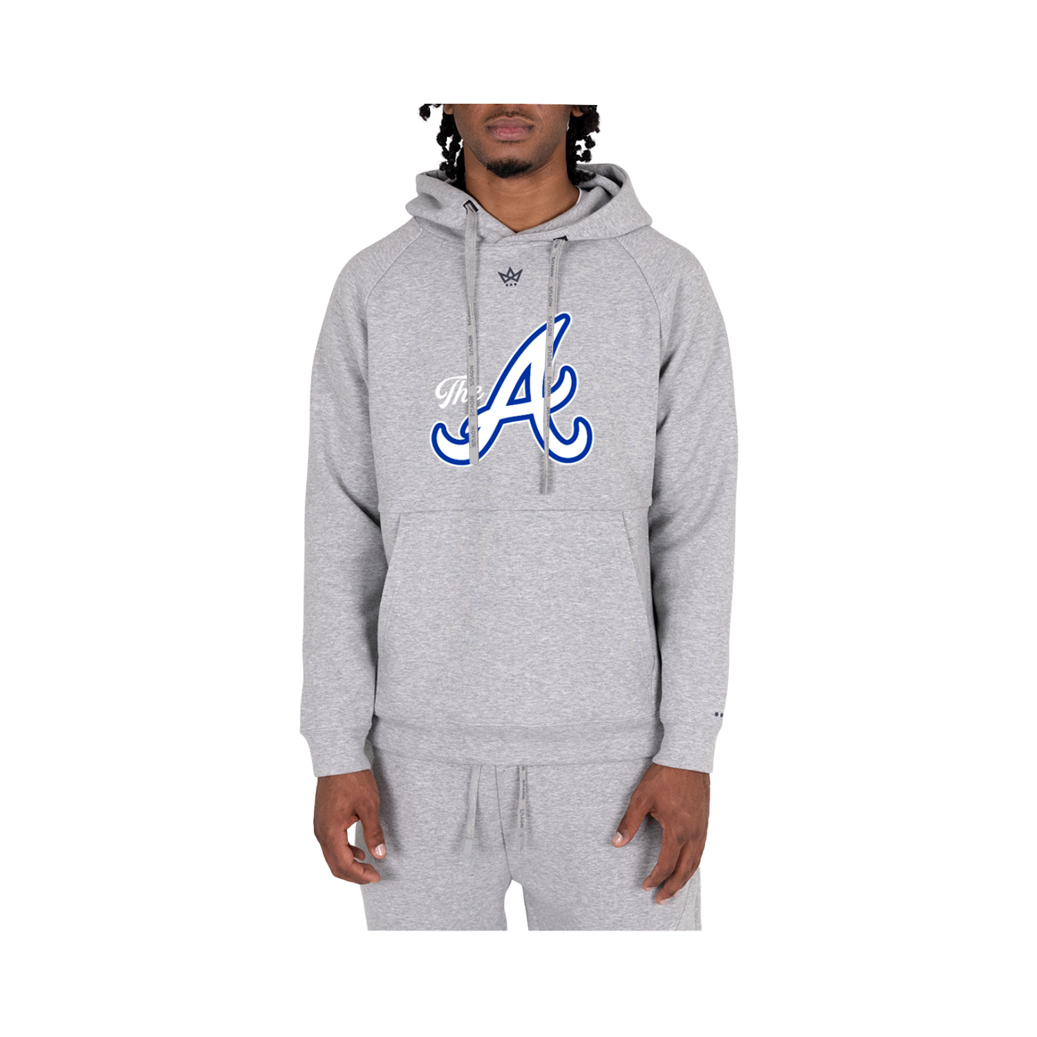 ALLSTARS ACADEMY BASEBALL ROYALKNIT HOODIE - STERLING HEATHER