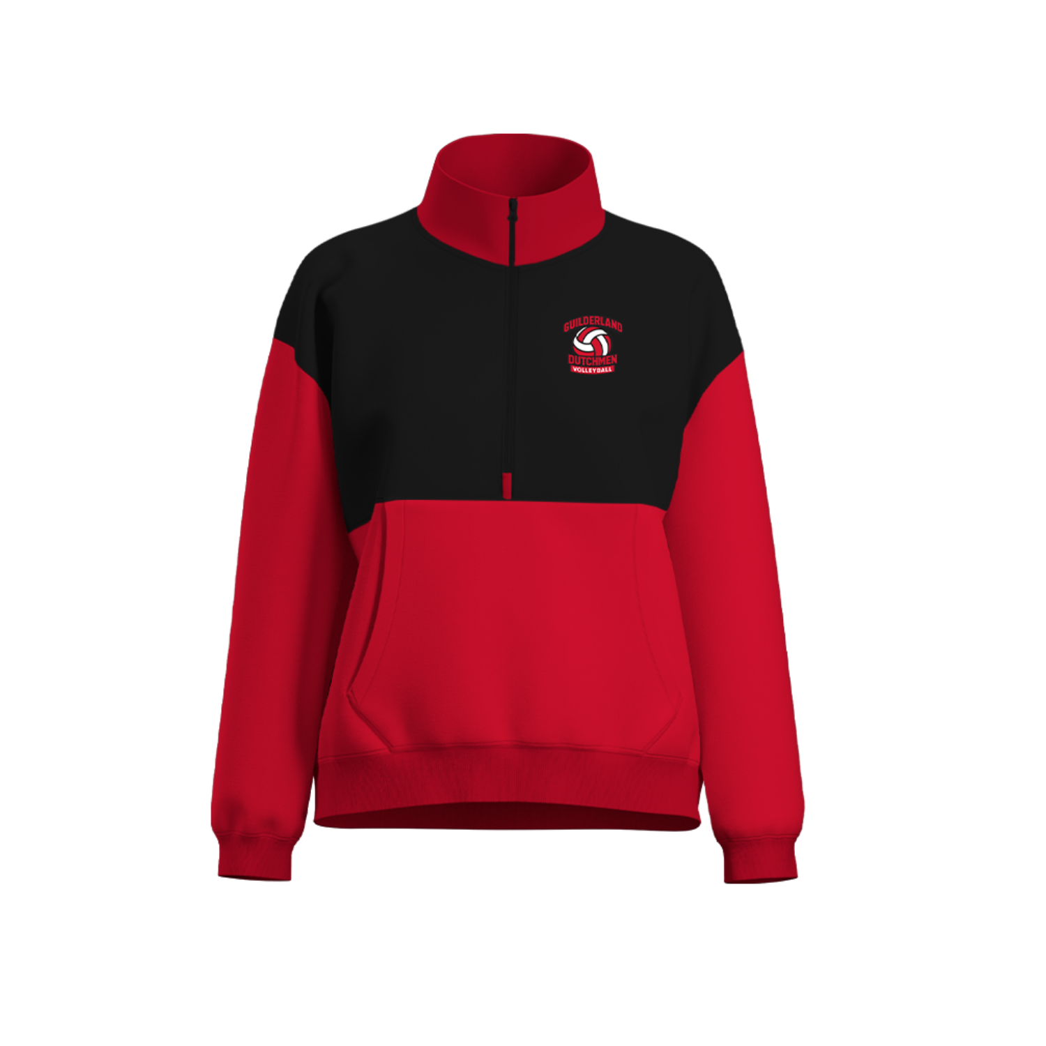 GUILDERLAND VOLLEYBALL WOMEN'S COTTON FLEECE HALF-ZIP