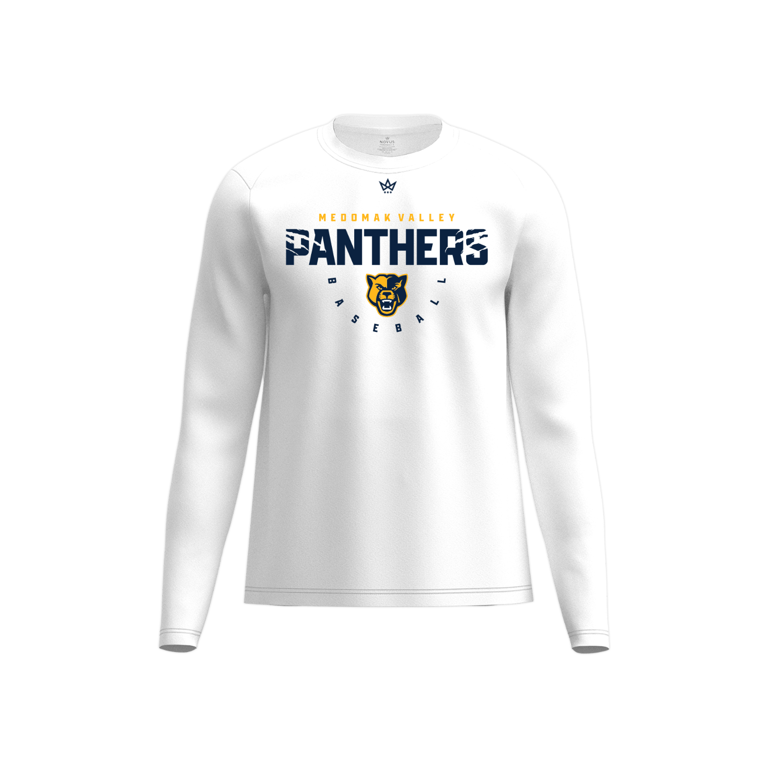 MEDOMAK VALLEY BASEBALL PERFORMANCE LS [WHITE]