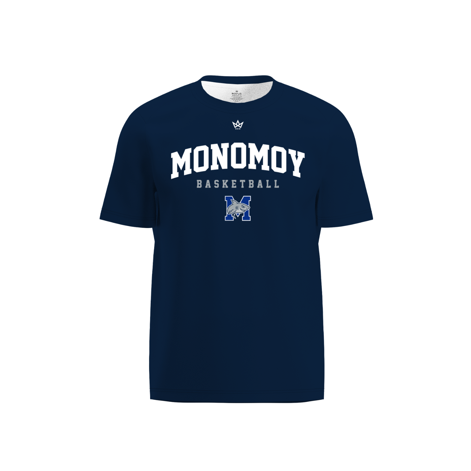 MONOMOY GIRLS BASKETBALL PERFORMANCE SS TEE [NAVY]