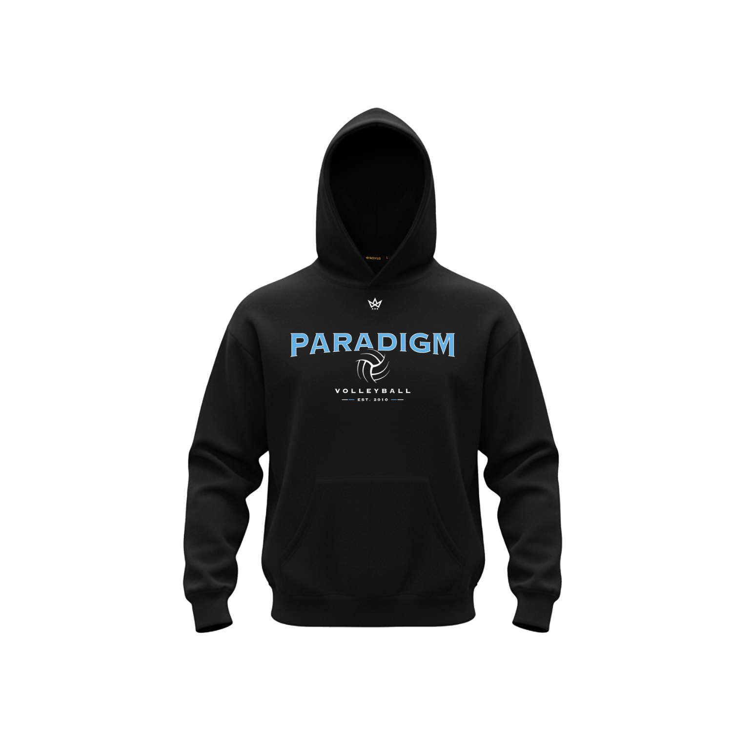 PARADIGM VOLLEYBALL ACCESS COTTON FLEECE HOODIE [BLACK]