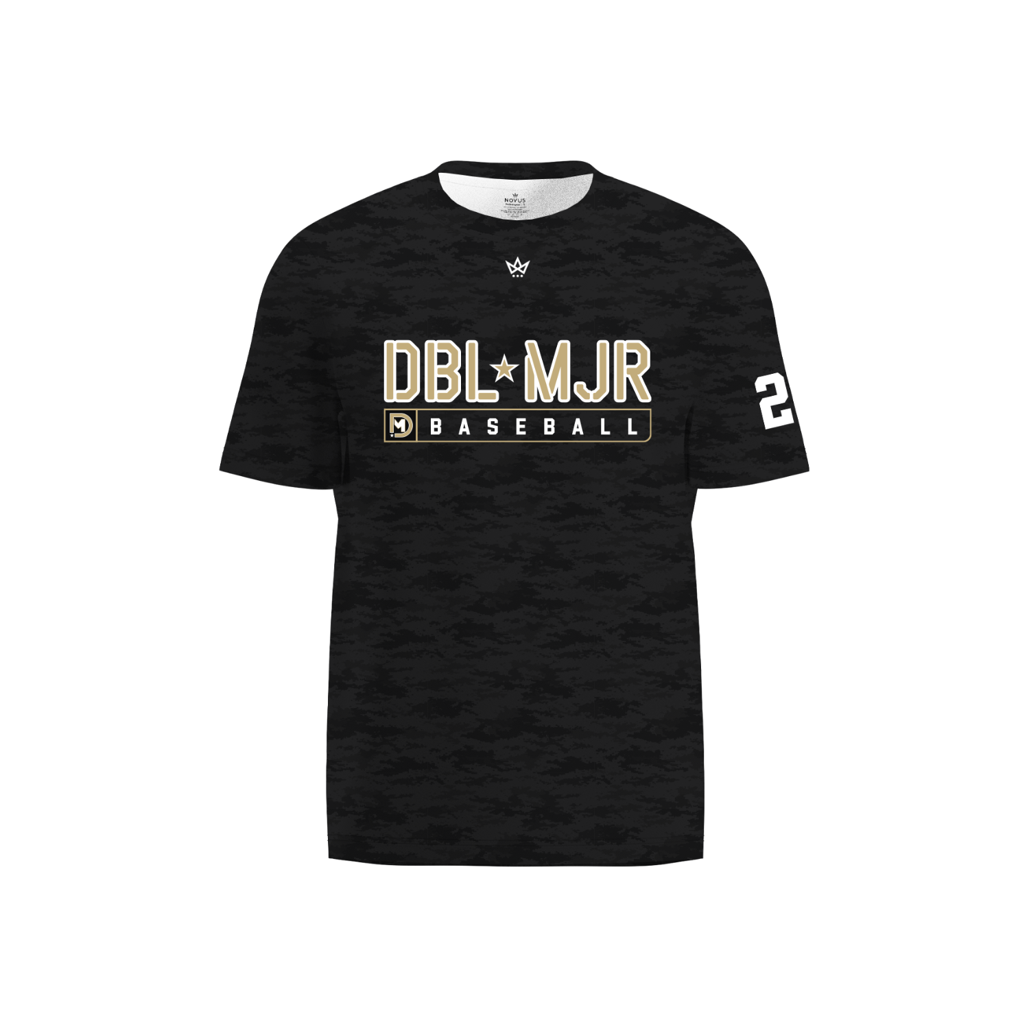 DOUBLE MAJOR BASEBALL PERFORMANCE SS TEE