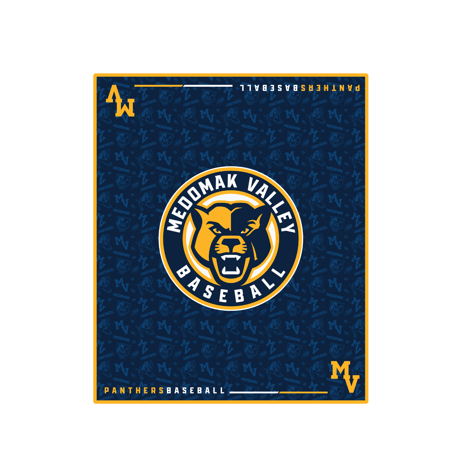 MEDOMAK VALLEY BASEBALL BLANKET