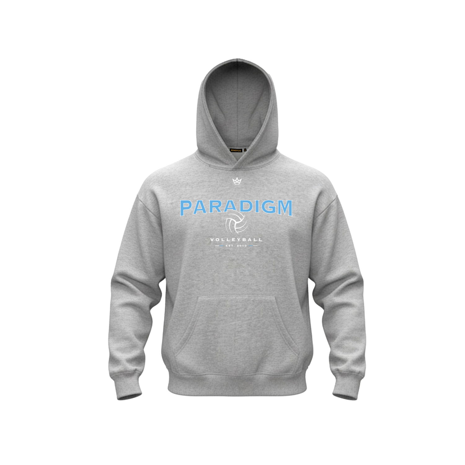 PARADIGM VOLLEYBALL ACCESS COTTON FLEECE HOODIE [GRAY]