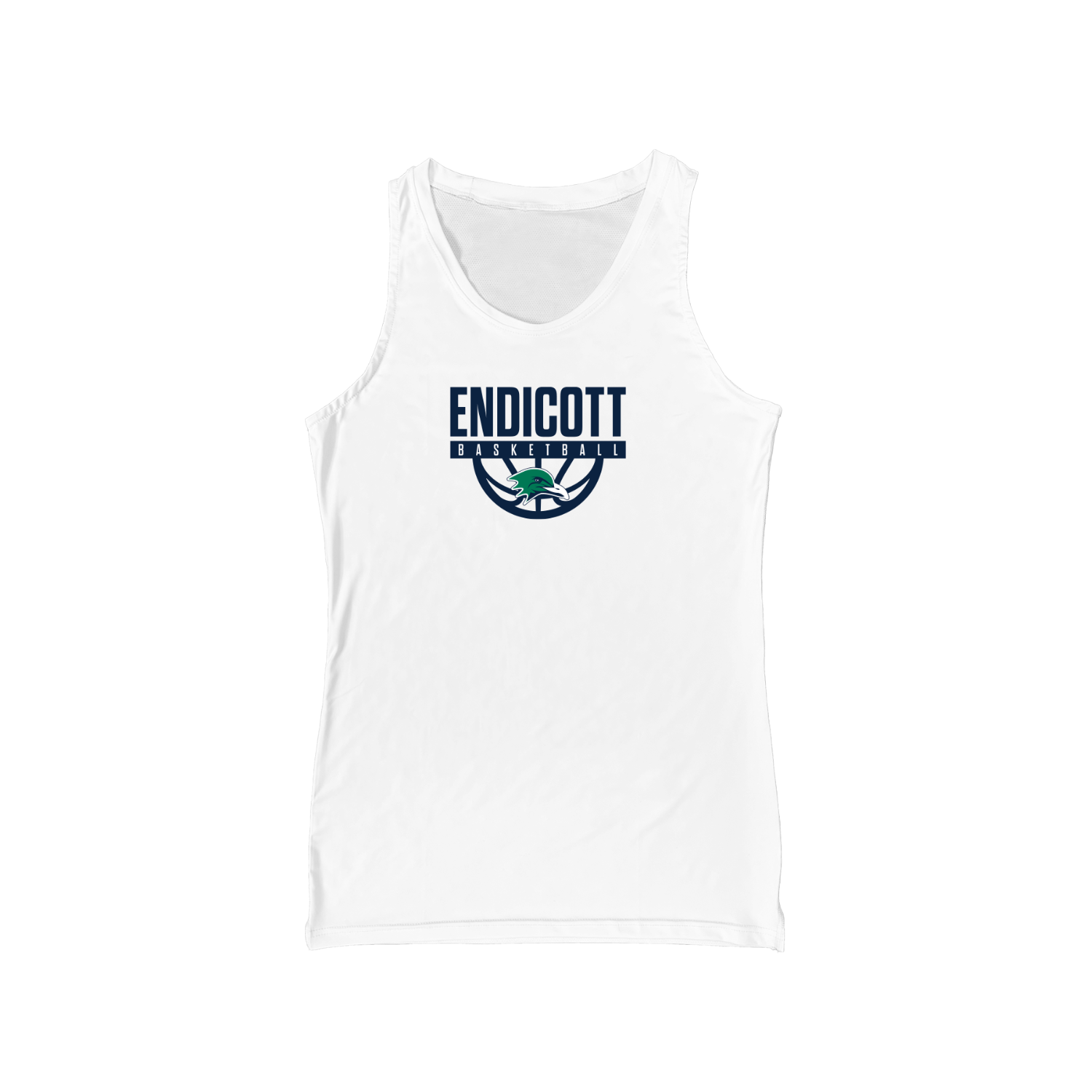 ENDICOTT BASKETBALL PRO VENTED COMPRESSION TANK [WHITE]