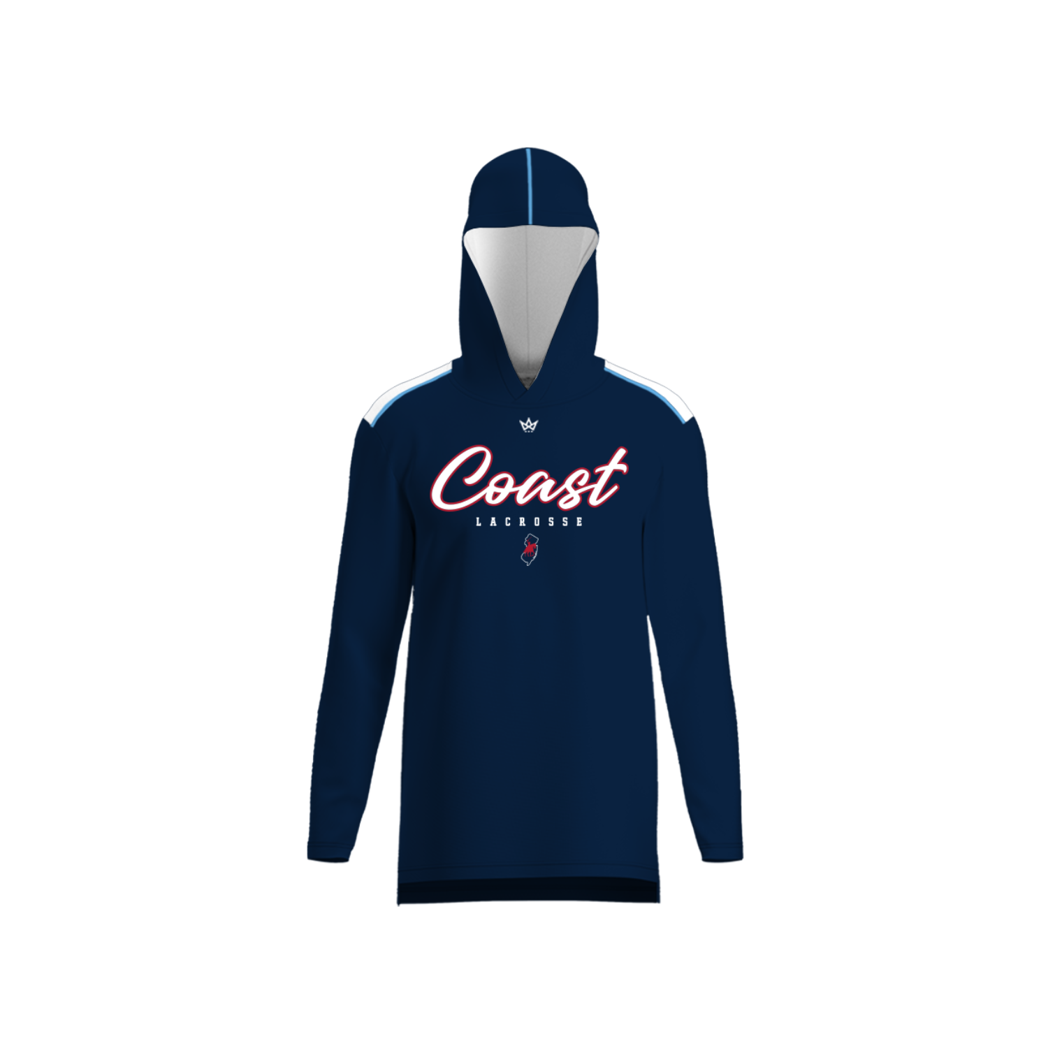3D LACROSSE - COAST AURA LS HOODIE