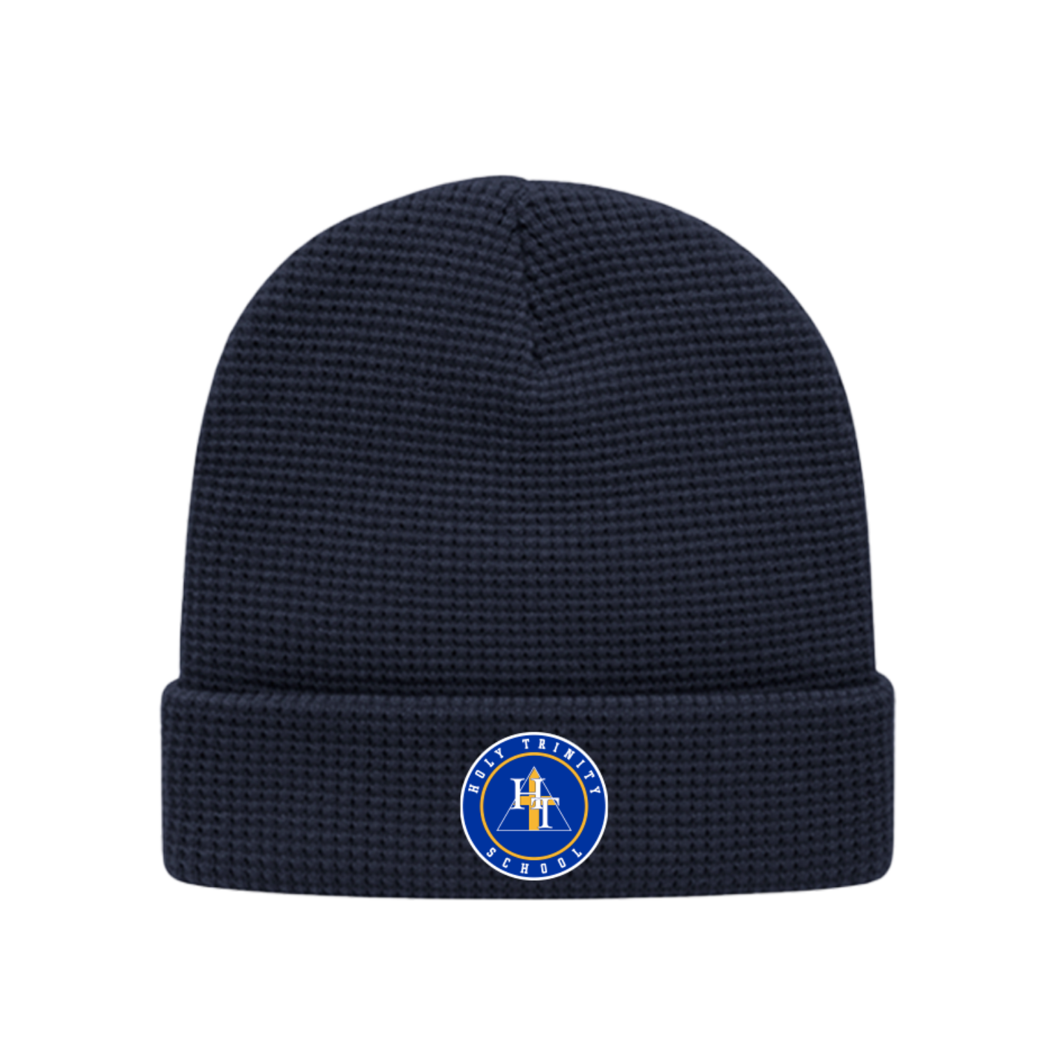 HOLY TRINITY SCHOOL WAFFLE BEANIE NO CUFF